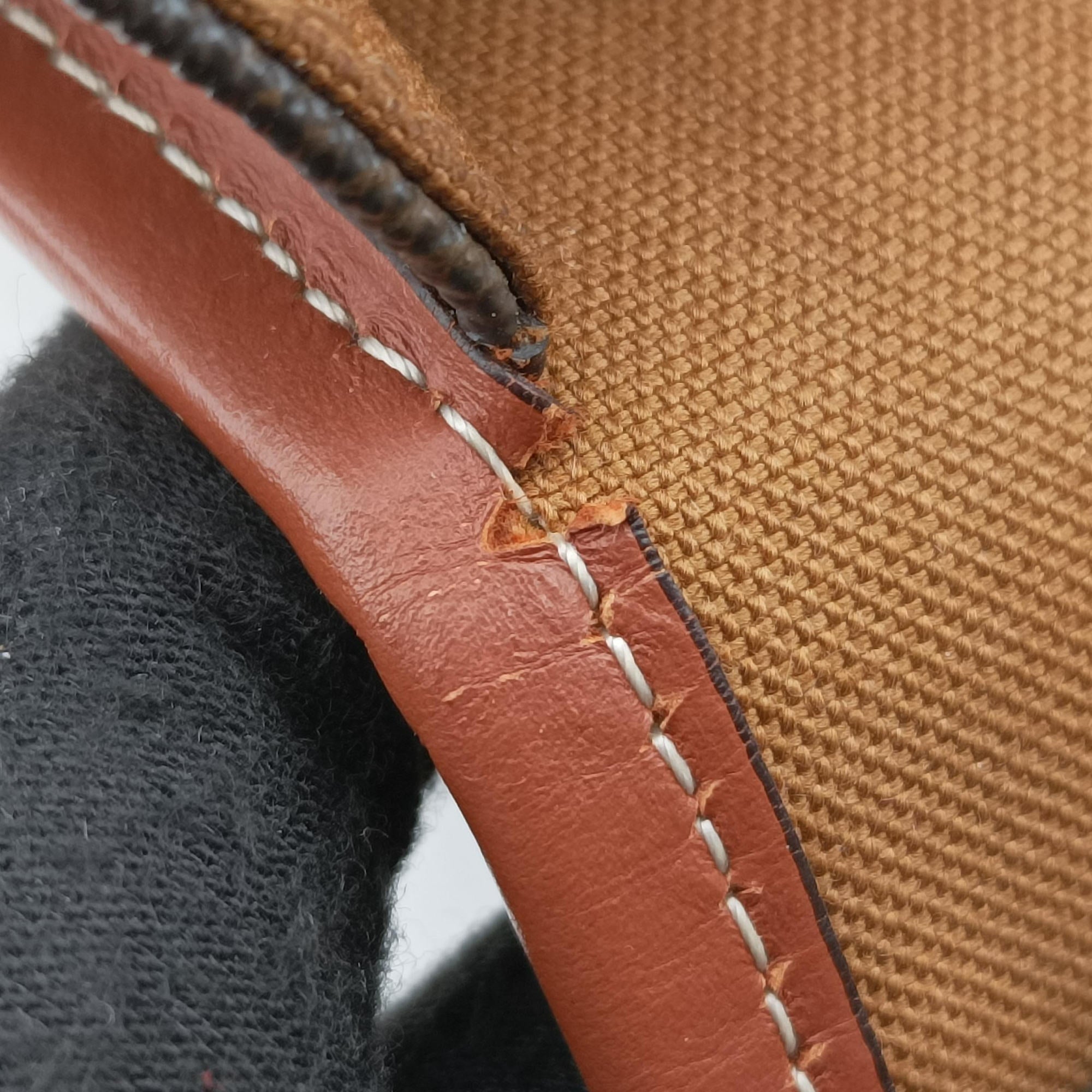 Pre-owned Celine FOLCO Triomphe Brown PVC coated canvas×Leather  shoulderbag | stylenewstar