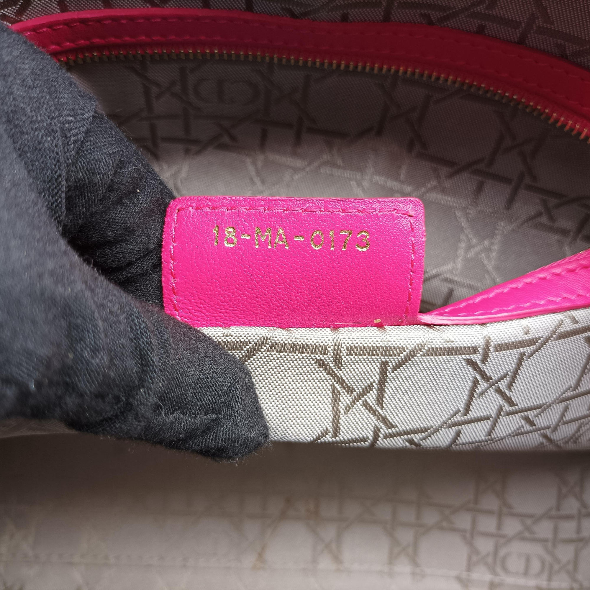 Pre-owned Christian Dior Lady Dior Rose lambskin  shoulderbag | stylenewstar