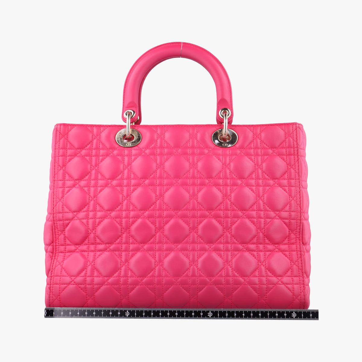 Pre-owned Christian Dior Lady Dior Rose lambskin  shoulderbag | stylenewstar
