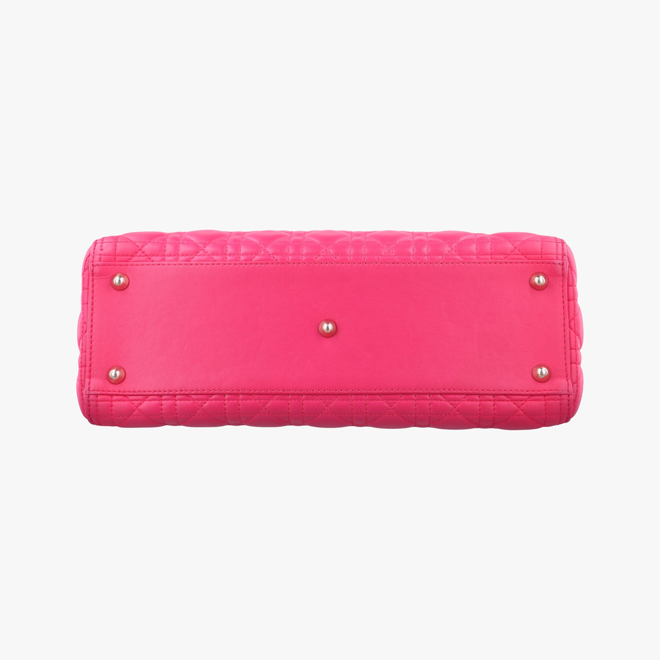 Pre-owned Christian Dior Lady Dior Rose lambskin  shoulderbag | stylenewstar