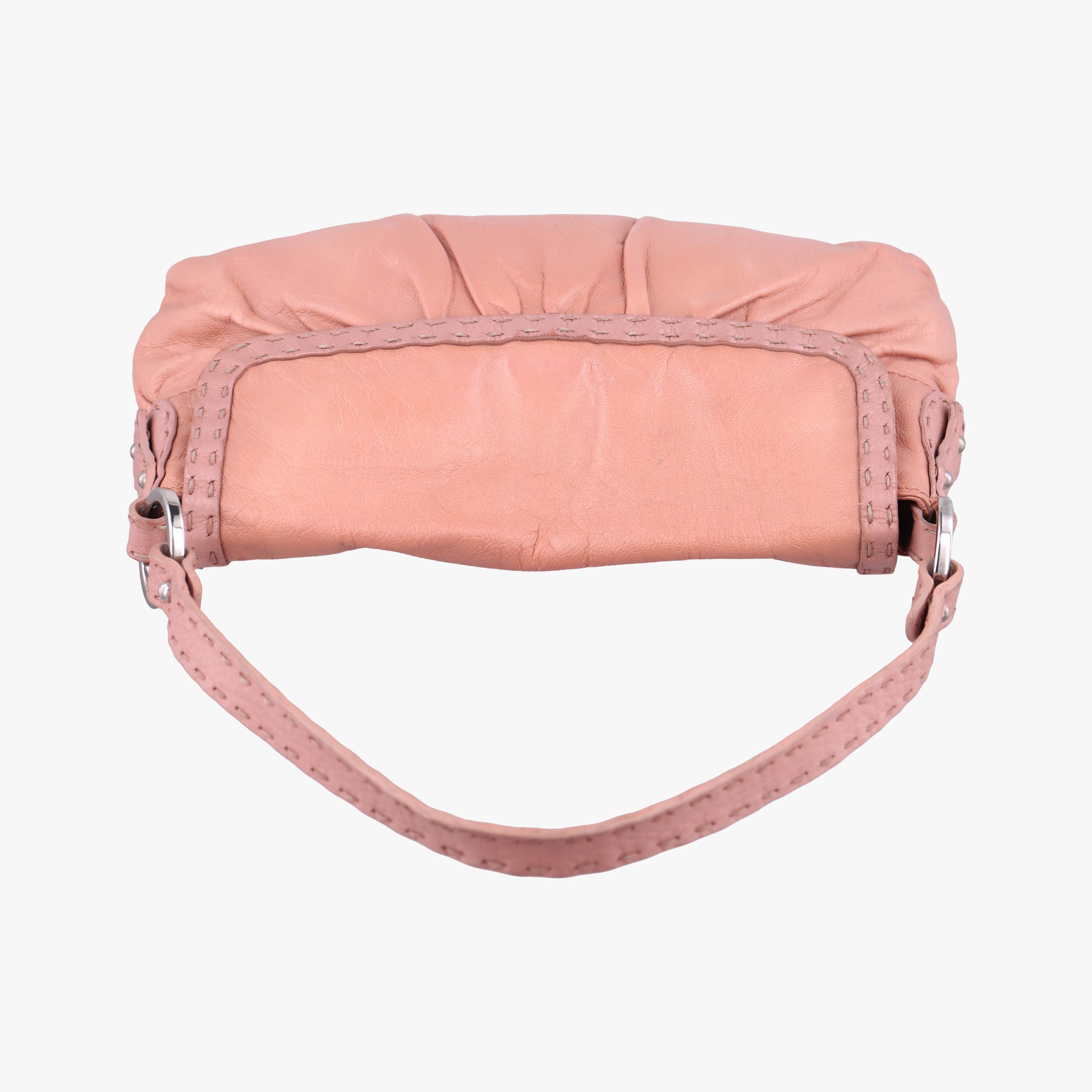 Vintage Fendi selleria flap pink Leather 8BR356 shoulderbag | stylenewstar