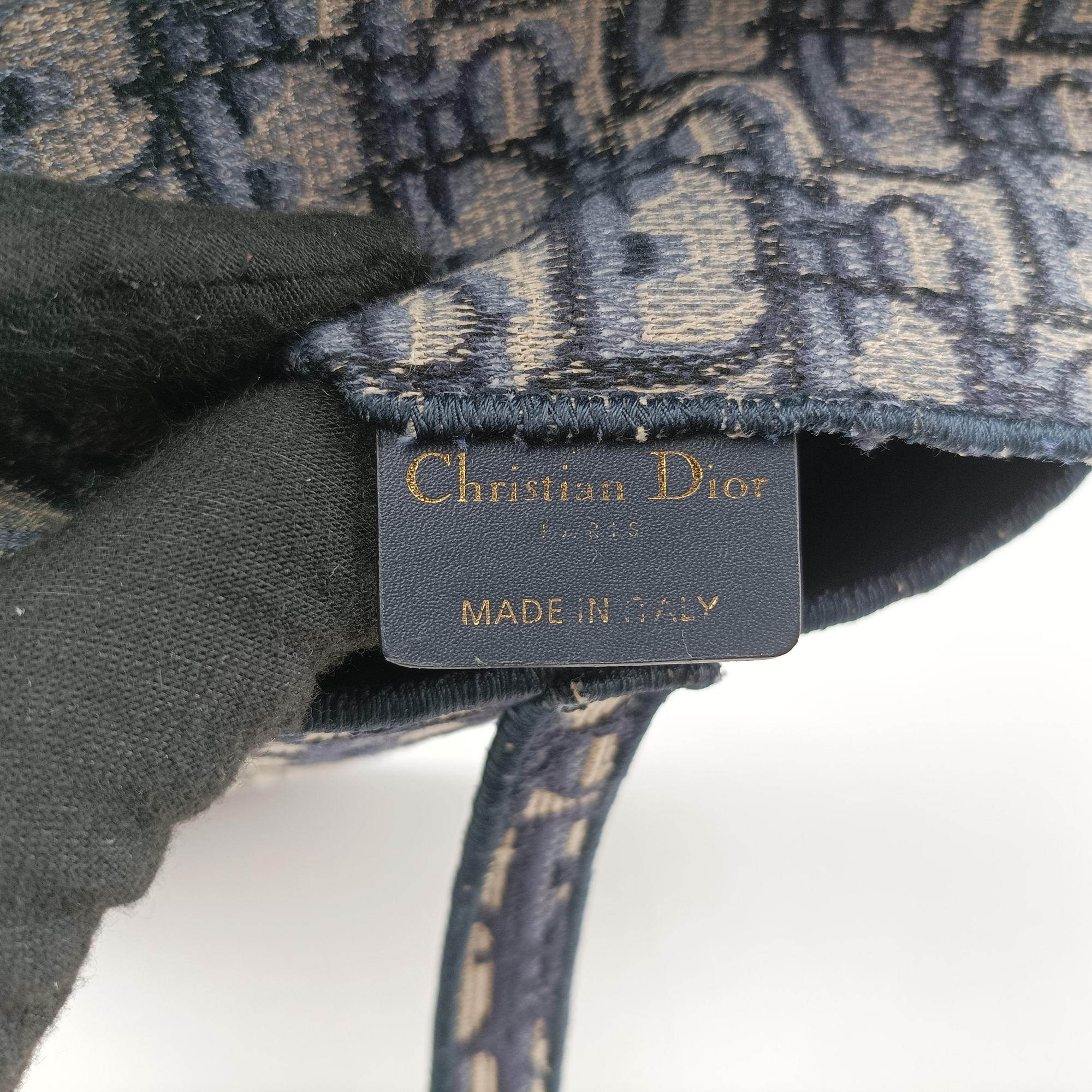 Vintage Christian Dior Saddle Gray×Navy Jacquard  bum bag/waist bag | stylenewstar