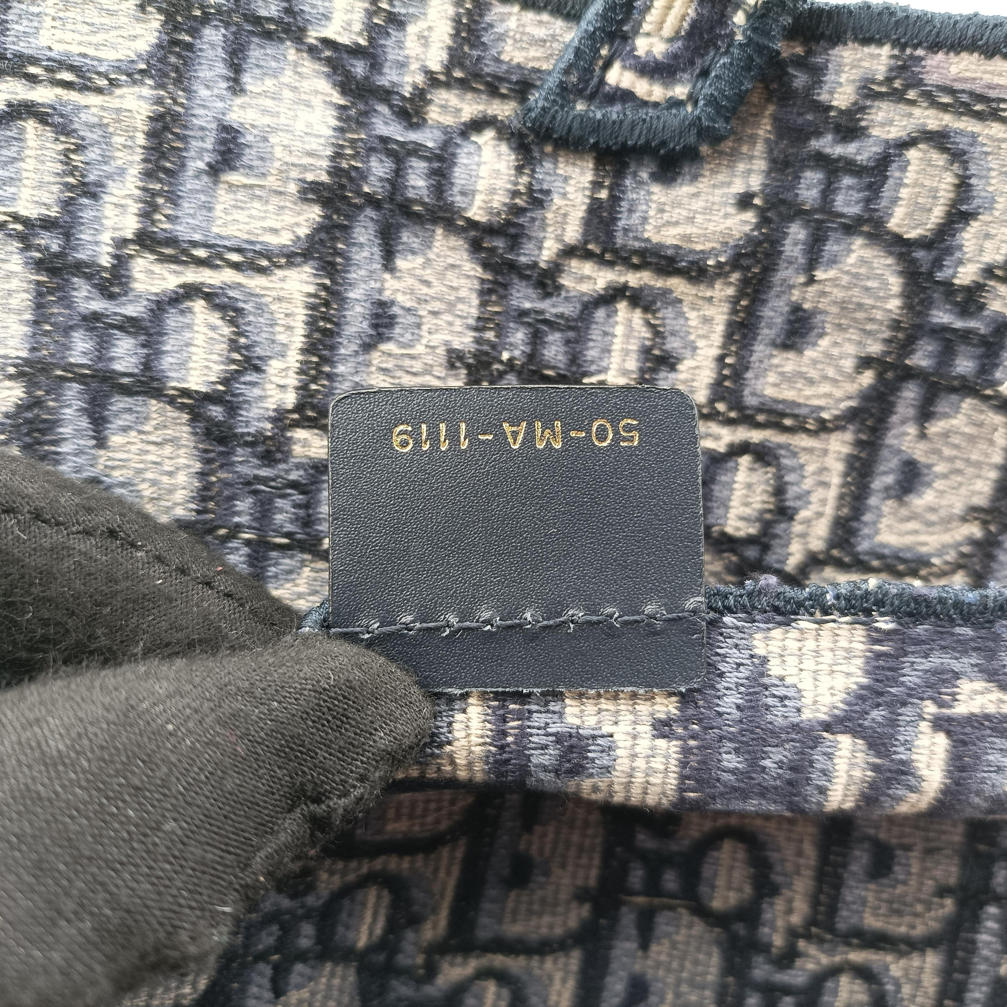 Vintage Christian Dior Saddle Gray×Navy Jacquard  bum bag/waist bag | stylenewstar