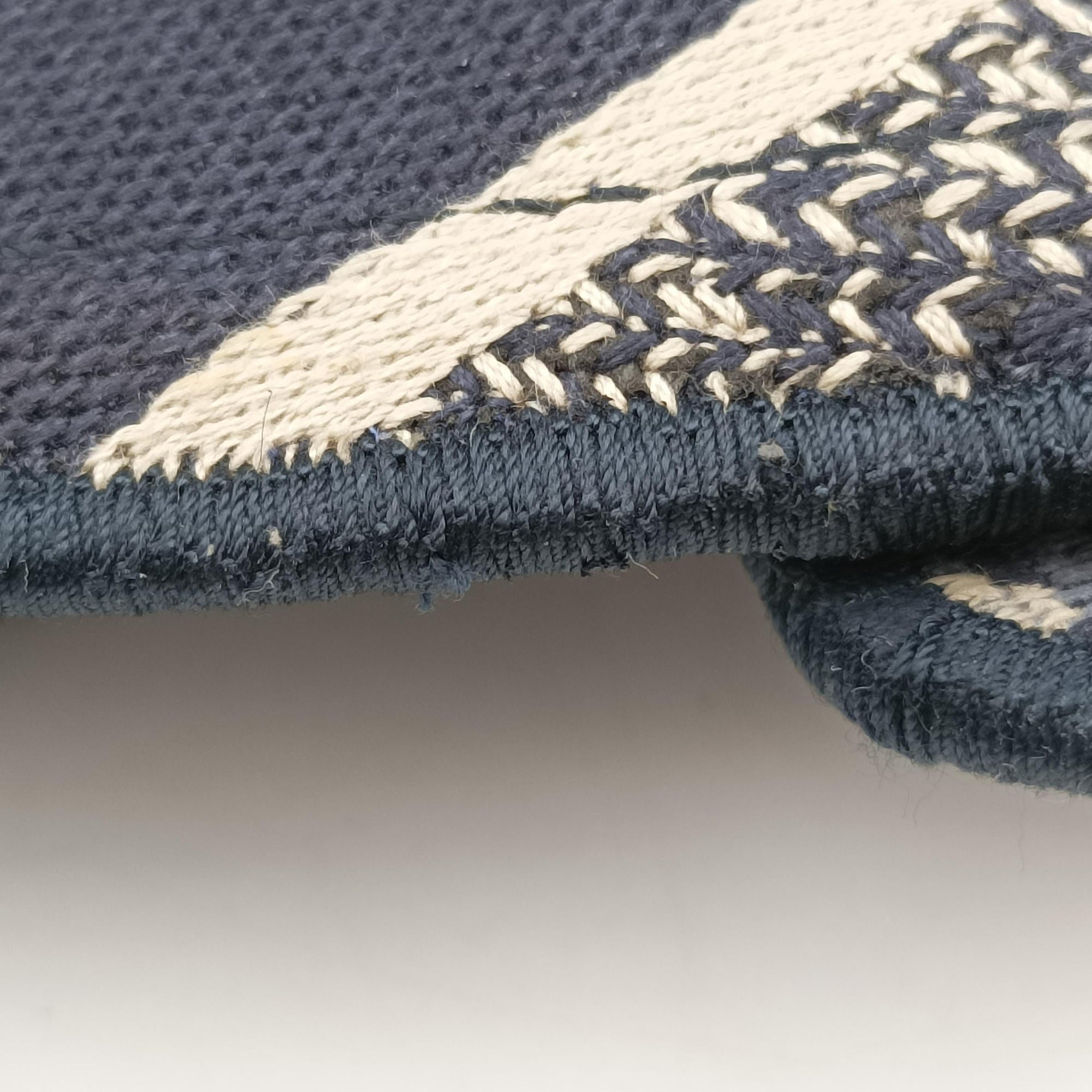 Vintage Christian Dior Saddle Gray×Navy Jacquard  bum bag/waist bag | stylenewstar