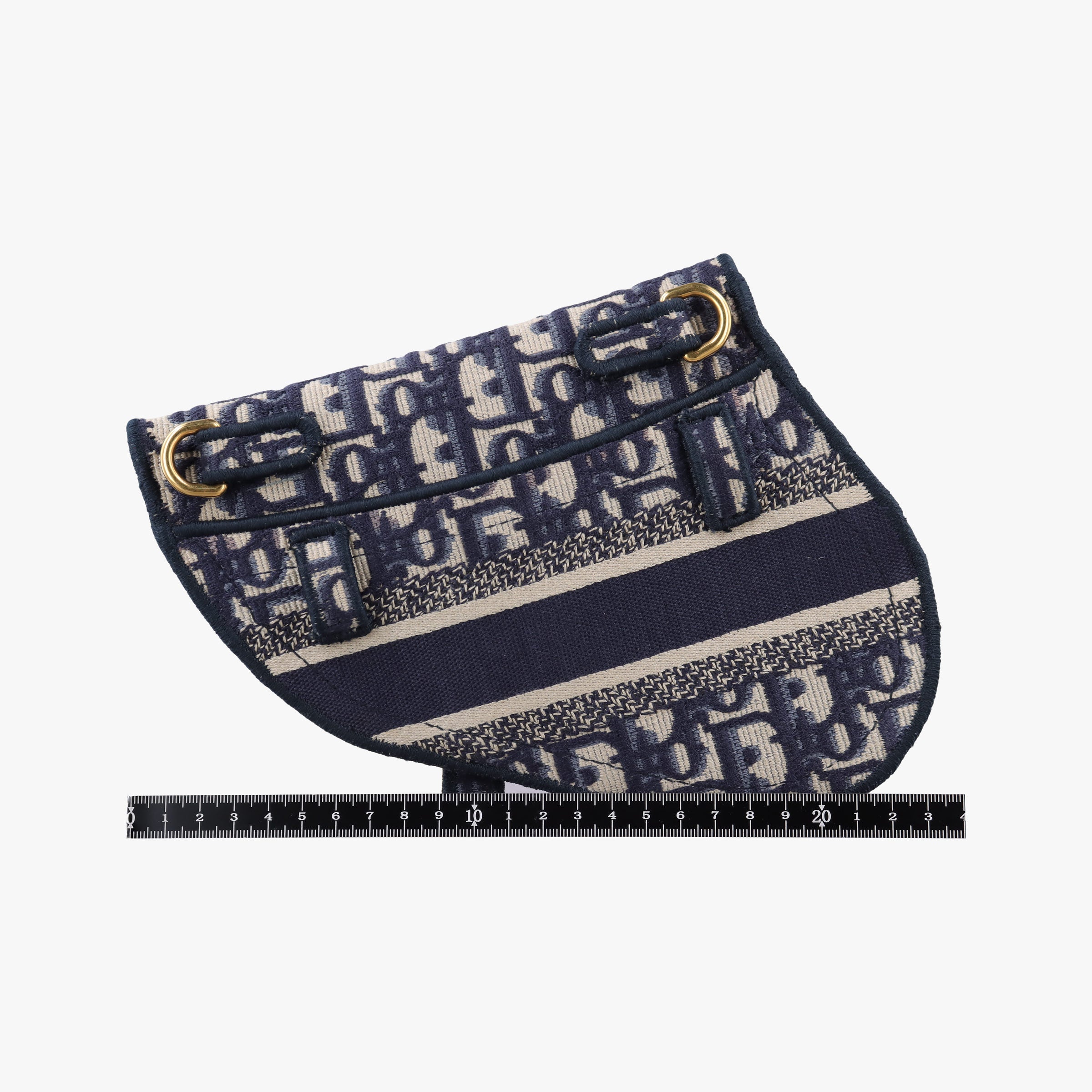 Vintage Christian Dior Saddle Gray×Navy Jacquard  bum bag/waist bag | stylenewstar
