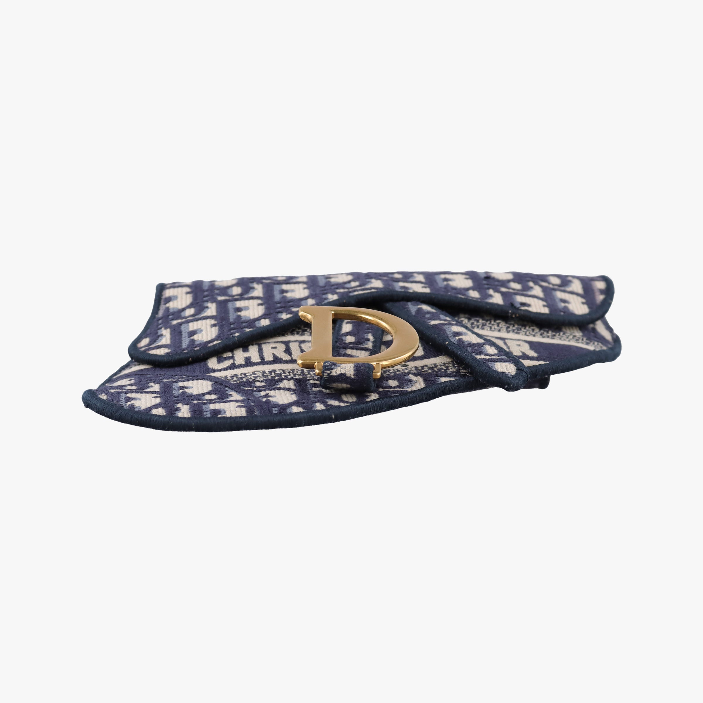 Vintage Christian Dior Saddle Gray×Navy Jacquard  bum bag/waist bag | stylenewstar