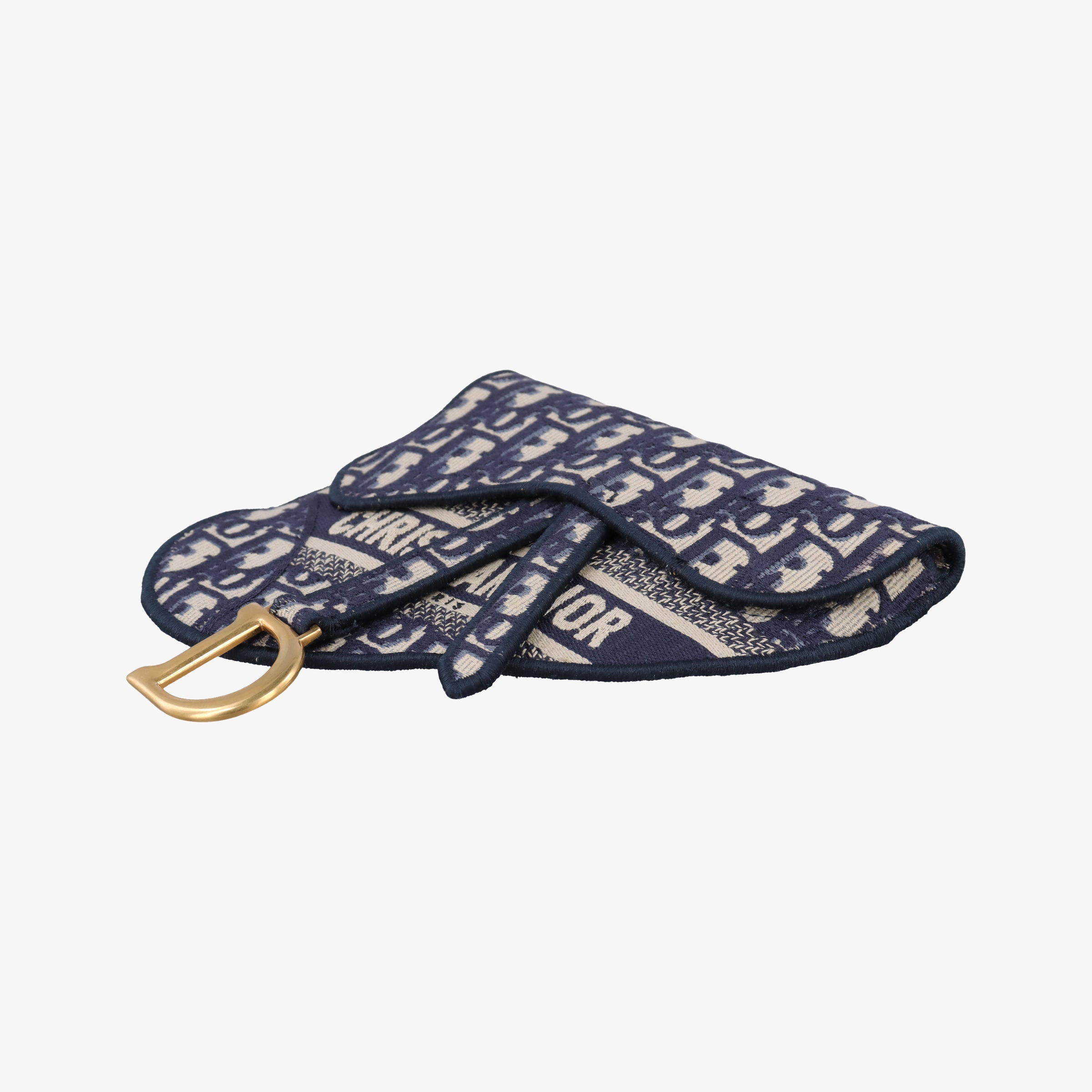 Vintage Christian Dior Saddle Gray×Navy Jacquard  bum bag/waist bag | stylenewstar