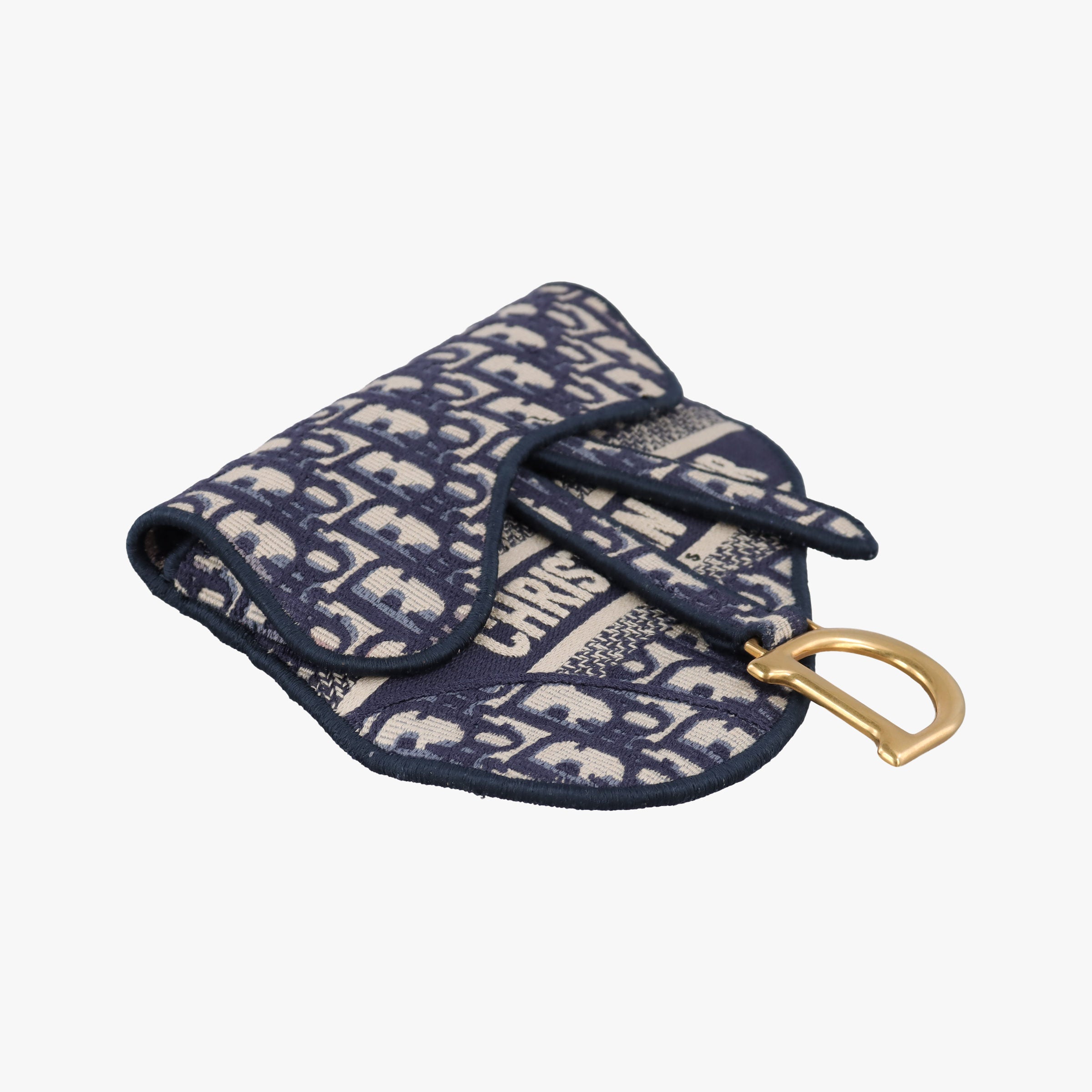 Vintage Christian Dior Saddle Gray×Navy Jacquard  bum bag/waist bag | stylenewstar