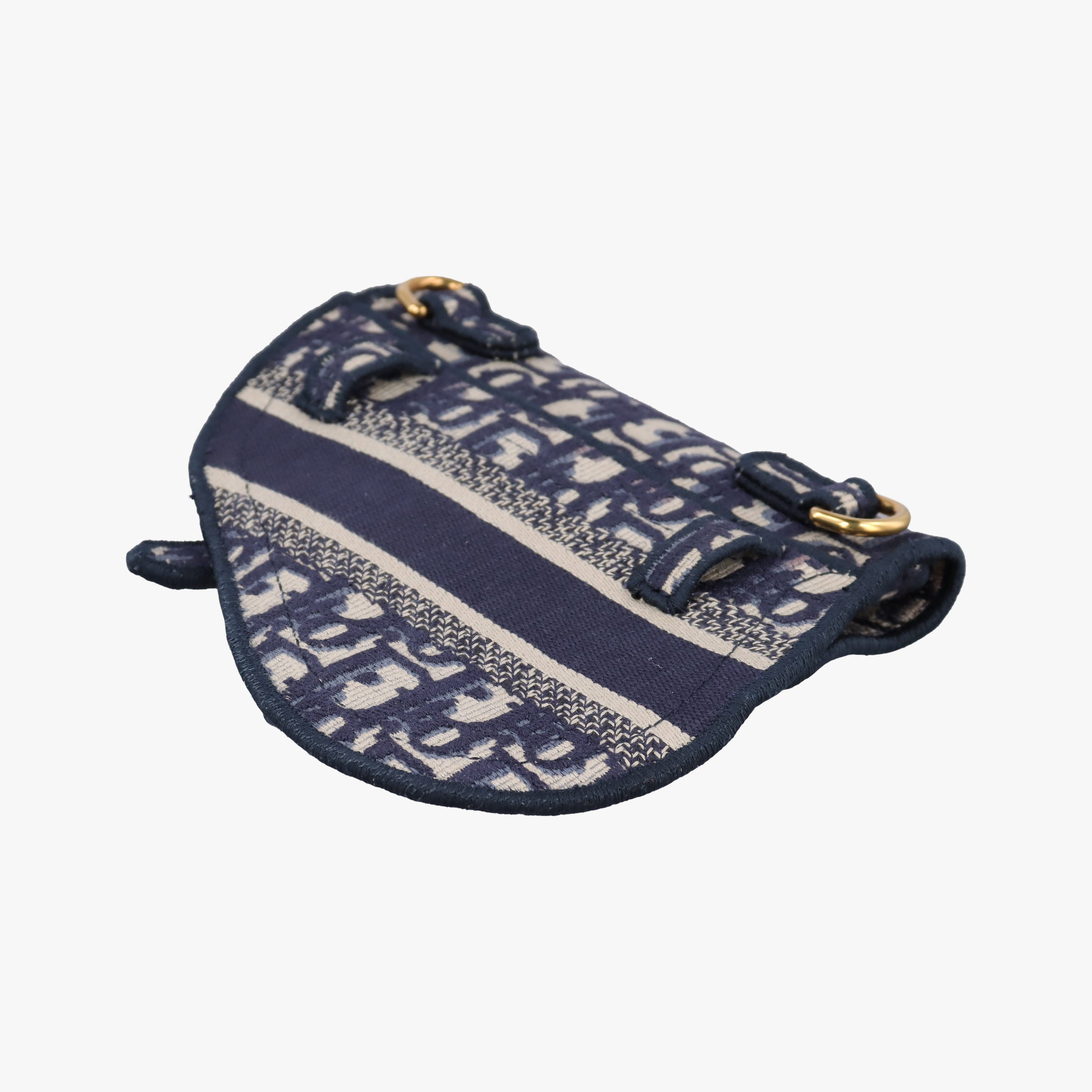Vintage Christian Dior Saddle Gray×Navy Jacquard  bum bag/waist bag | stylenewstar