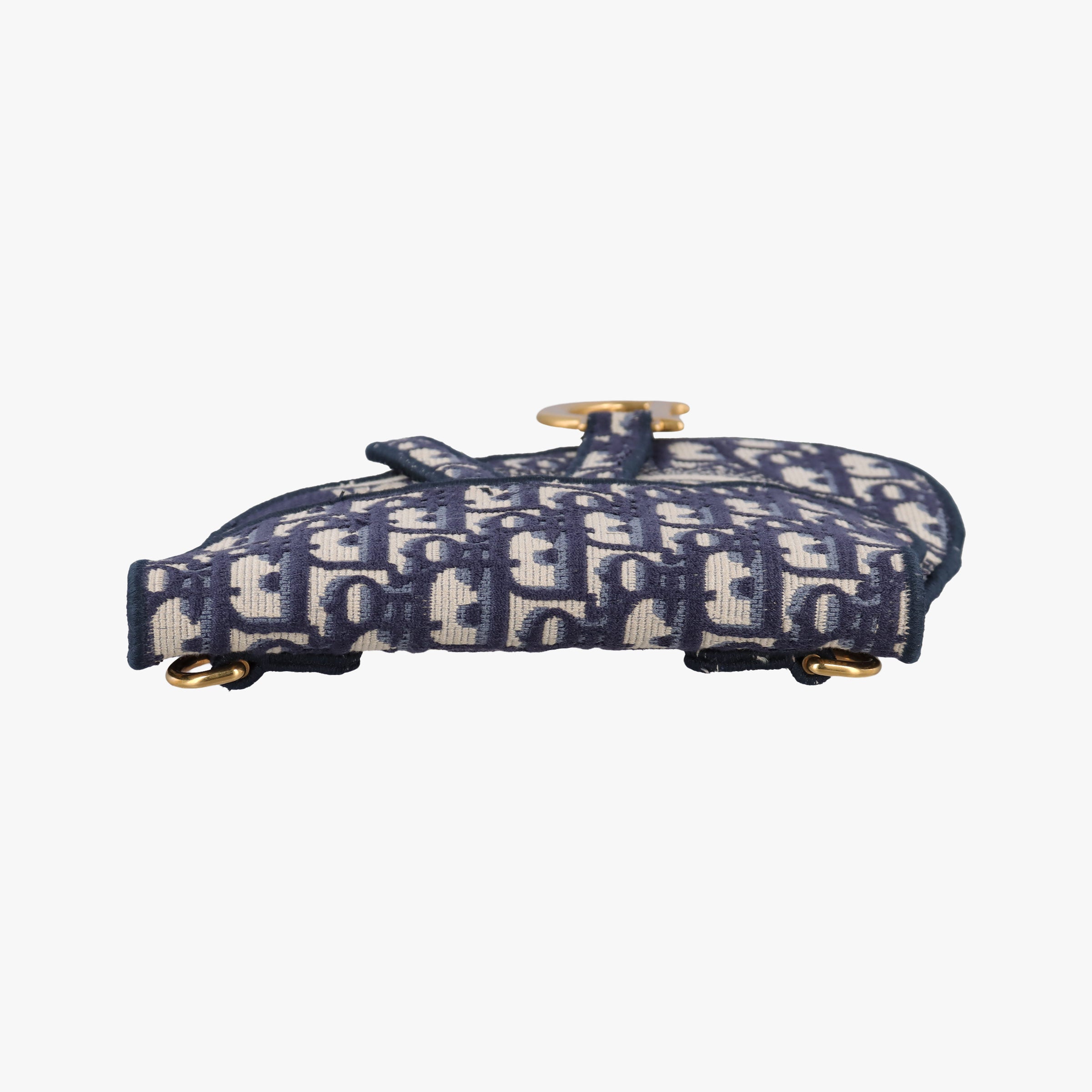 Vintage Christian Dior Saddle Gray×Navy Jacquard  bum bag/waist bag | stylenewstar