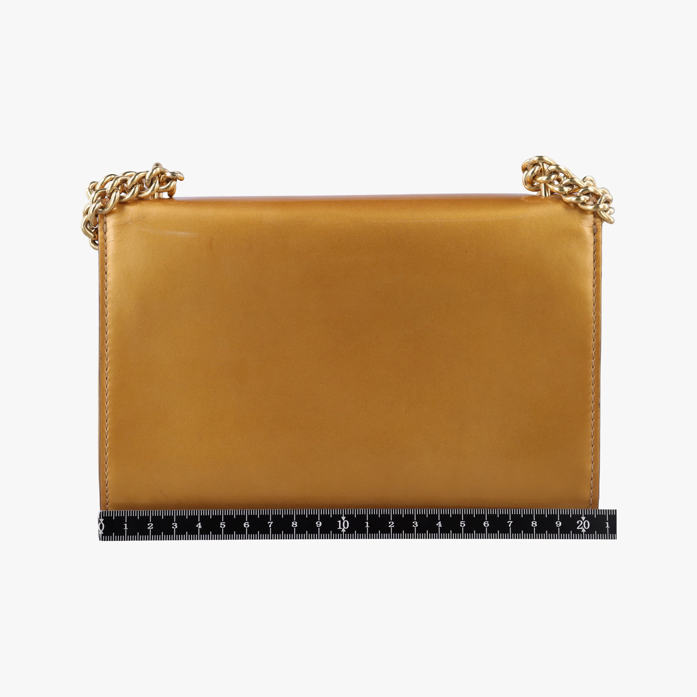 Pre-owned Louis Vuitton Pochette Louise MM Mustard Yellow Vernis  shoulderbag | stylenewstar