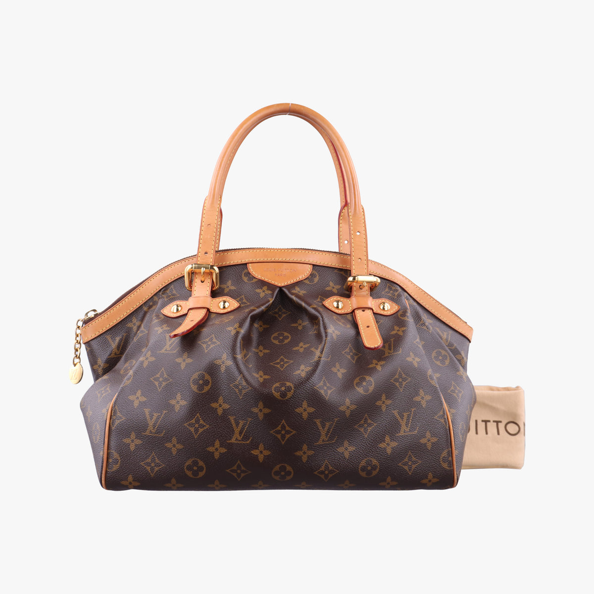 Pre-owned Louis Vuitton TIVOLI GM Brown Monogram Canvas M40144 handbag | stylenewstar