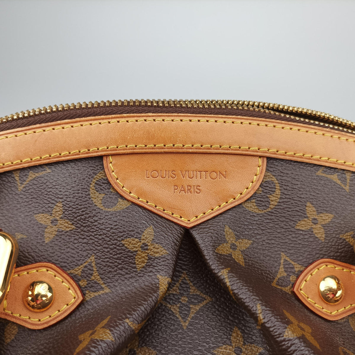 Pre-owned Louis Vuitton TIVOLI GM Brown Monogram Canvas M40144 handbag | stylenewstar