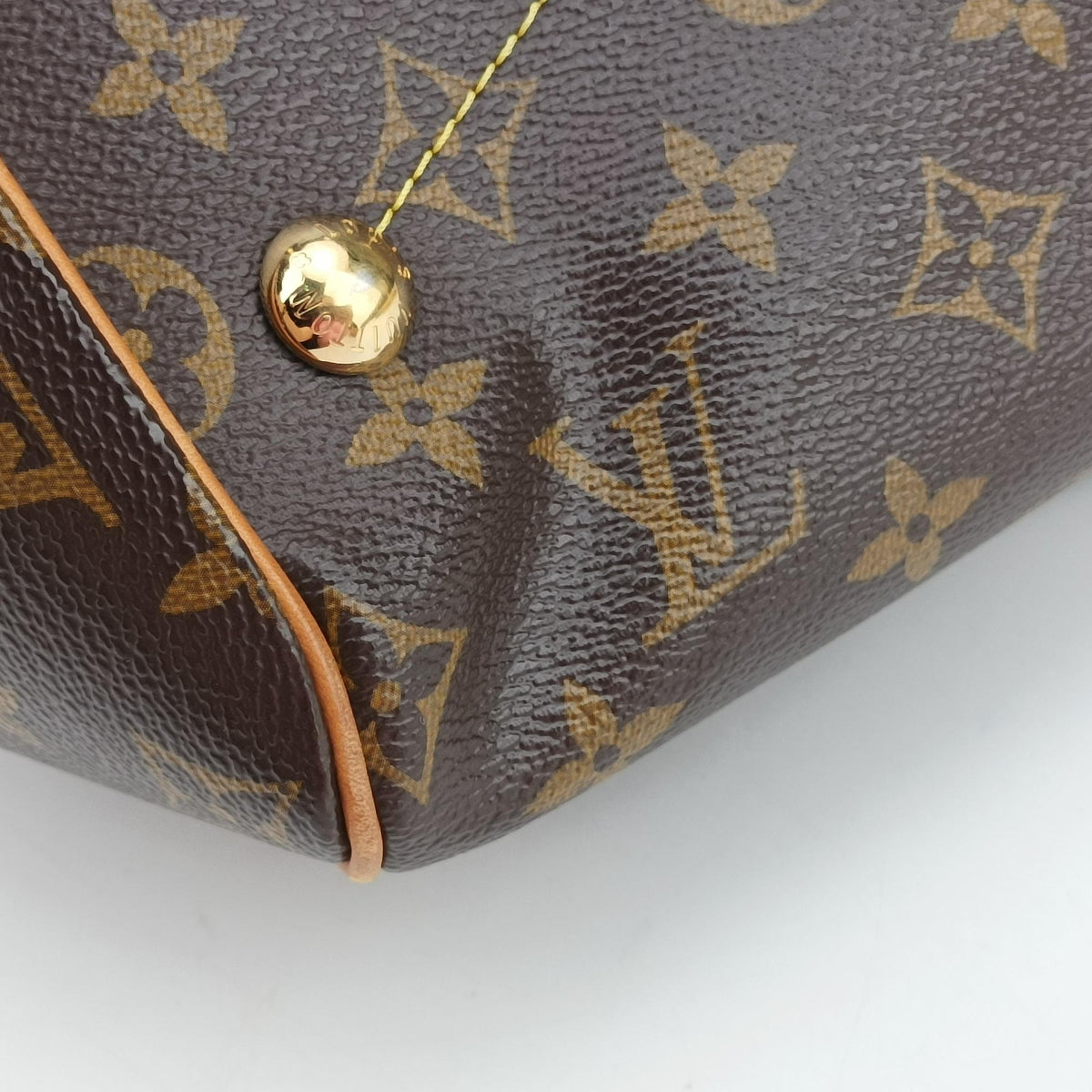 Pre-owned Louis Vuitton TIVOLI GM Brown Monogram Canvas M40144 handbag | stylenewstar