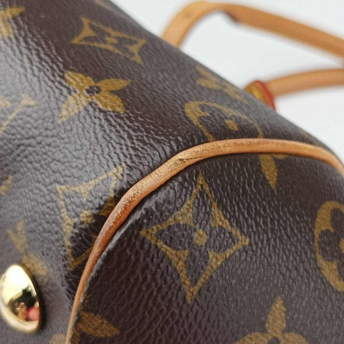 Pre-owned Louis Vuitton TIVOLI GM Brown Monogram Canvas M40144 handbag | stylenewstar