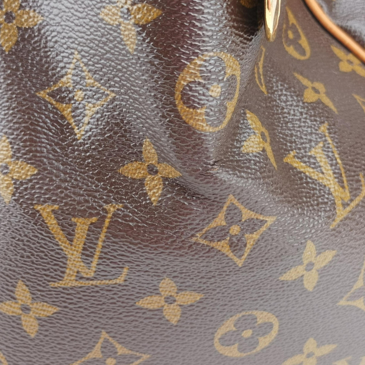 Pre-owned Louis Vuitton TIVOLI GM Brown Monogram Canvas M40144 handbag | stylenewstar