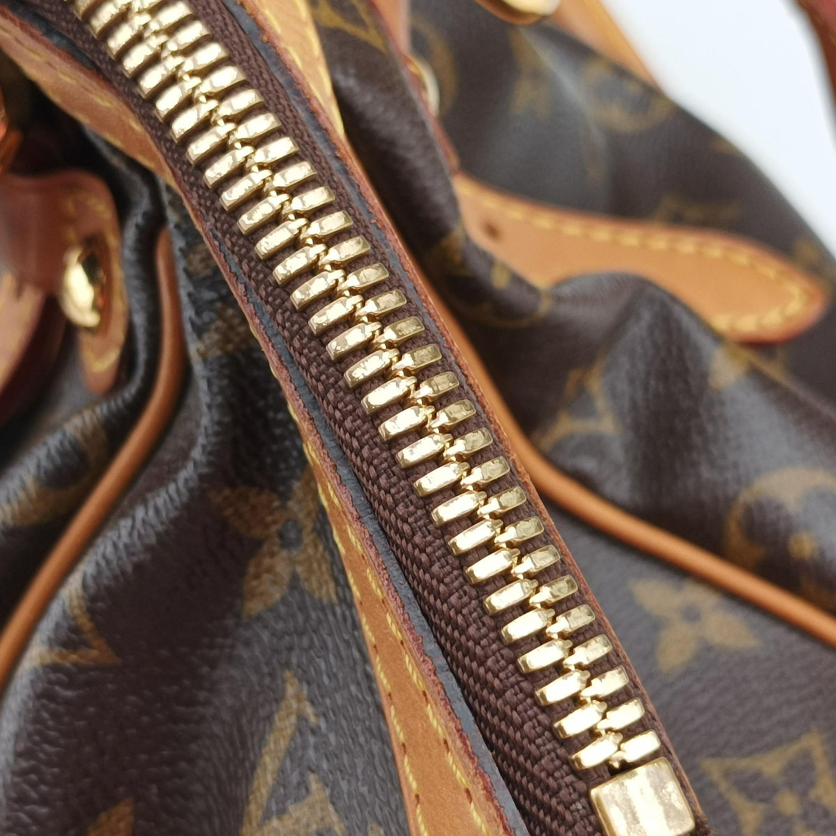 Pre-owned Louis Vuitton TIVOLI GM Brown Monogram Canvas M40144 handbag | stylenewstar