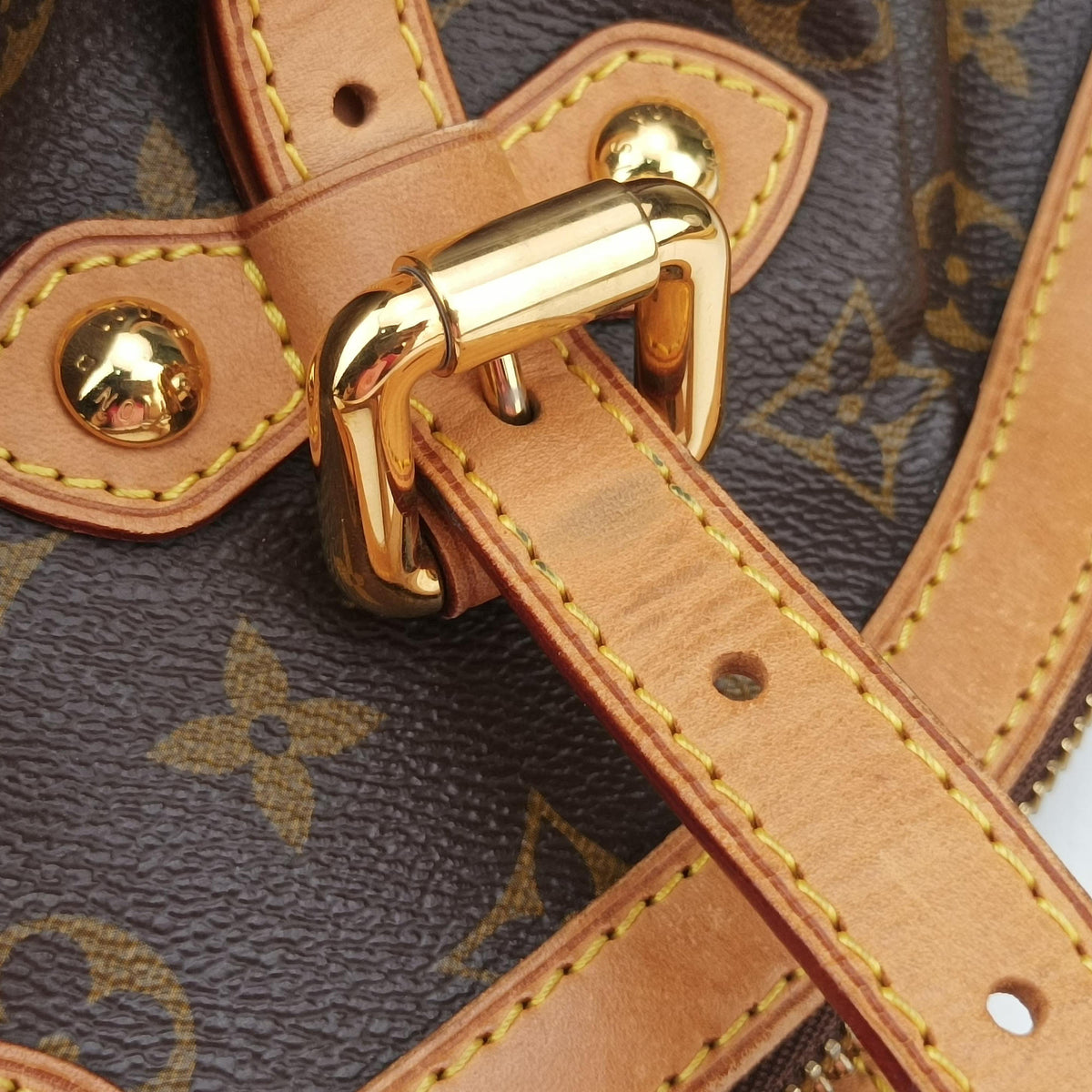 Pre-owned Louis Vuitton TIVOLI GM Brown Monogram Canvas M40144 handbag | stylenewstar