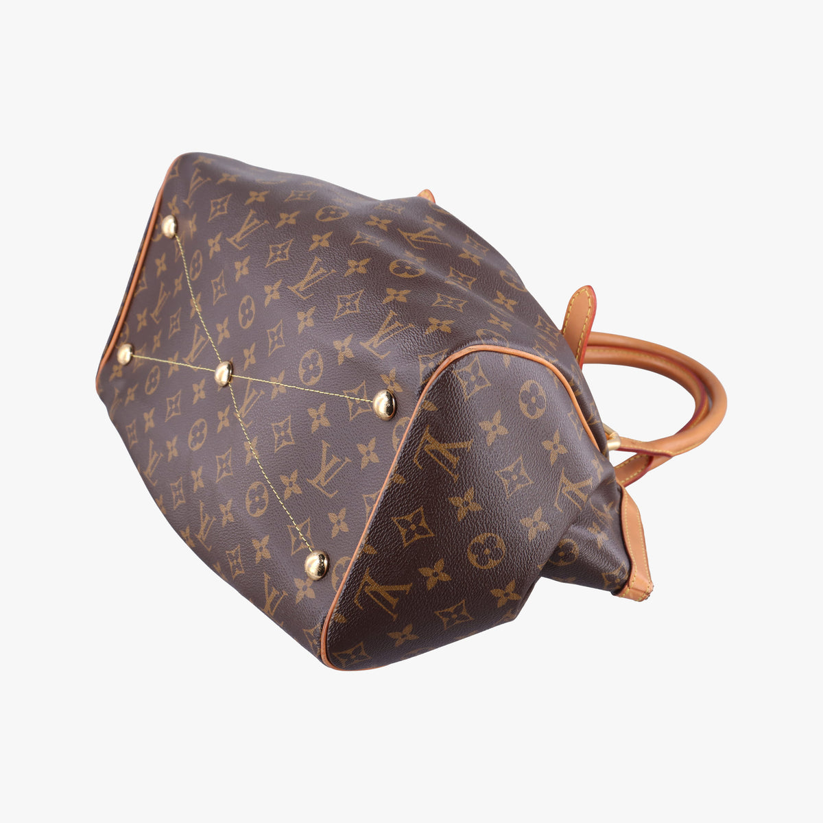 Pre-owned Louis Vuitton TIVOLI GM Brown Monogram Canvas M40144 handbag | stylenewstar
