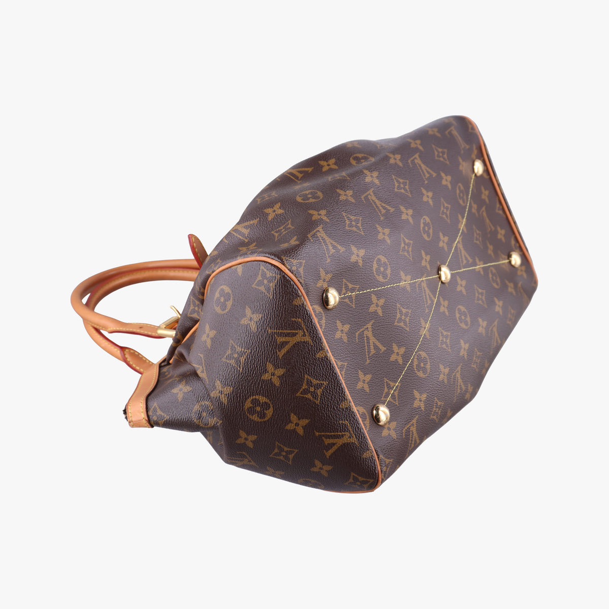Pre-owned Louis Vuitton TIVOLI GM Brown Monogram Canvas M40144 handbag | stylenewstar