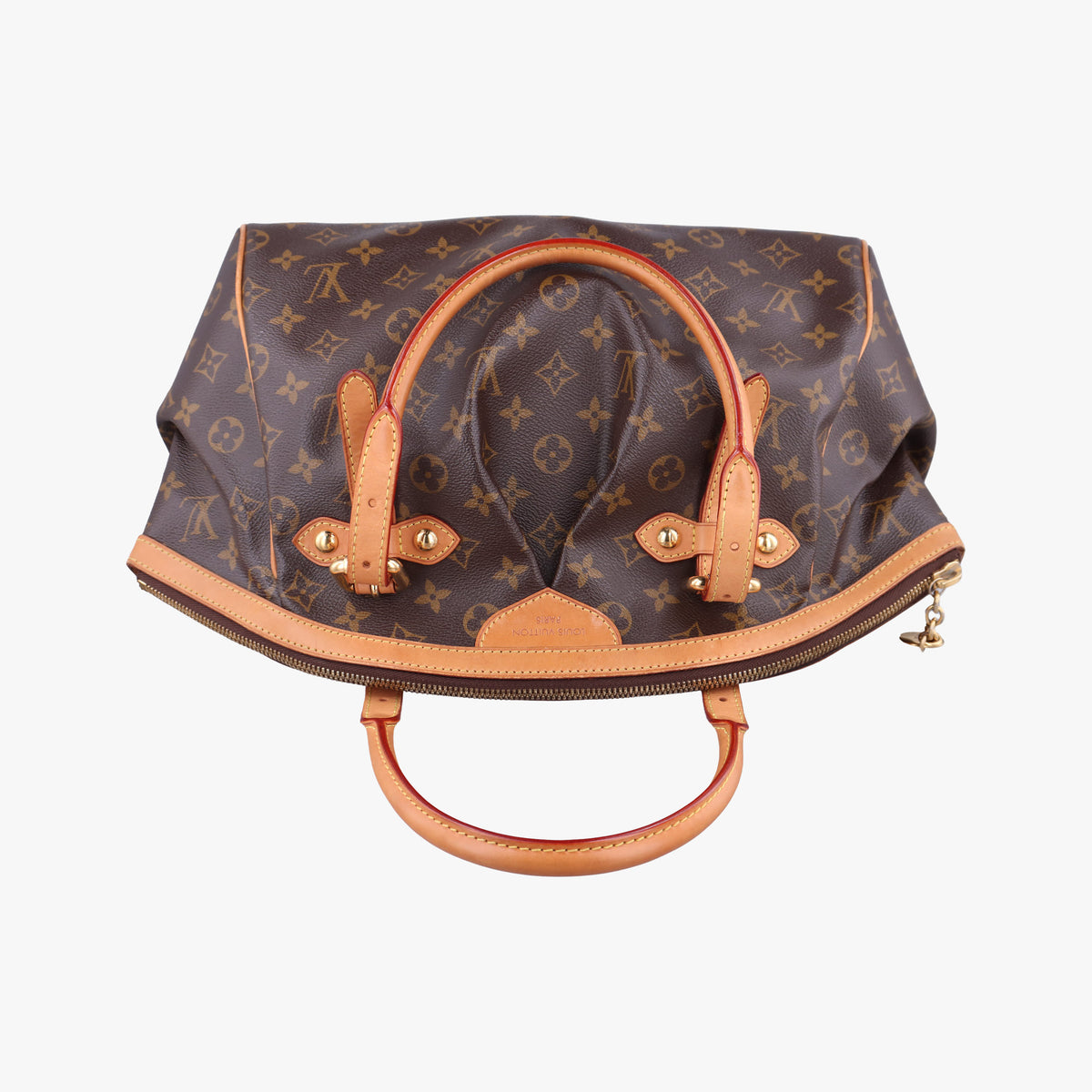 Pre-owned Louis Vuitton TIVOLI GM Brown Monogram Canvas M40144 handbag | stylenewstar