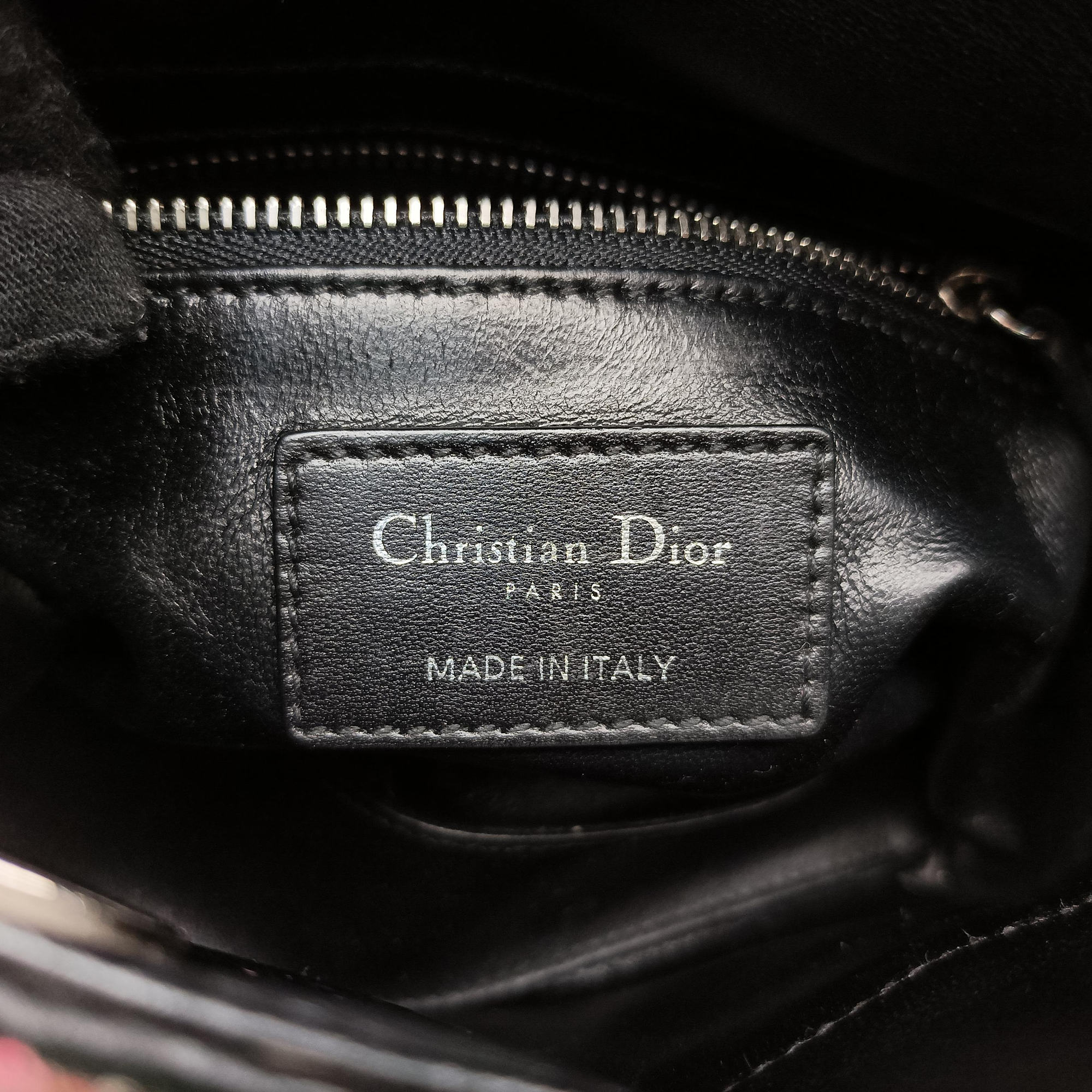 Pre-owned Christian Dior Lady Dior Multicolour Sequins￡ leather  shoulderbag | stylenewstar