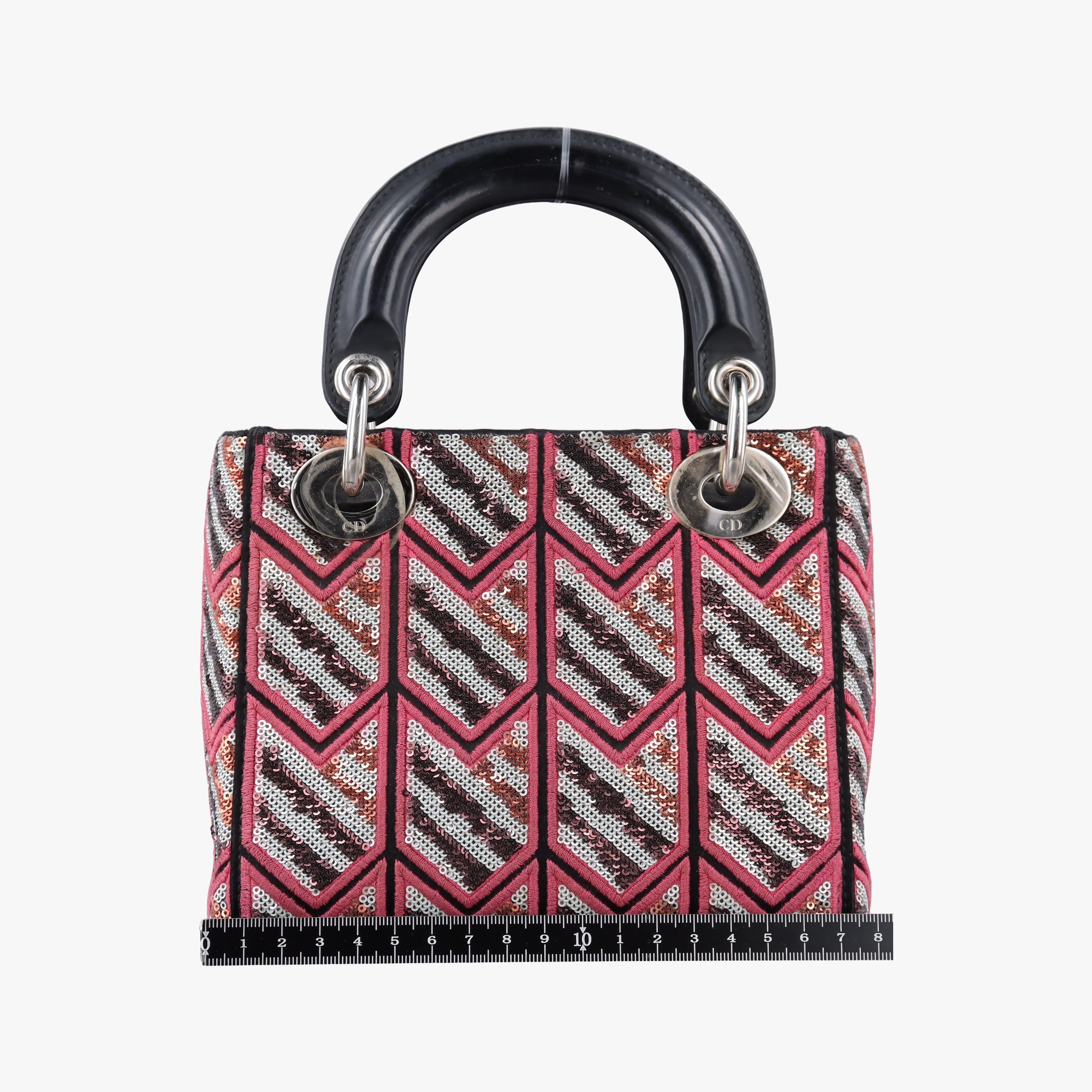 Pre-owned Christian Dior Lady Dior Multicolour Sequins￡ leather  shoulderbag | stylenewstar