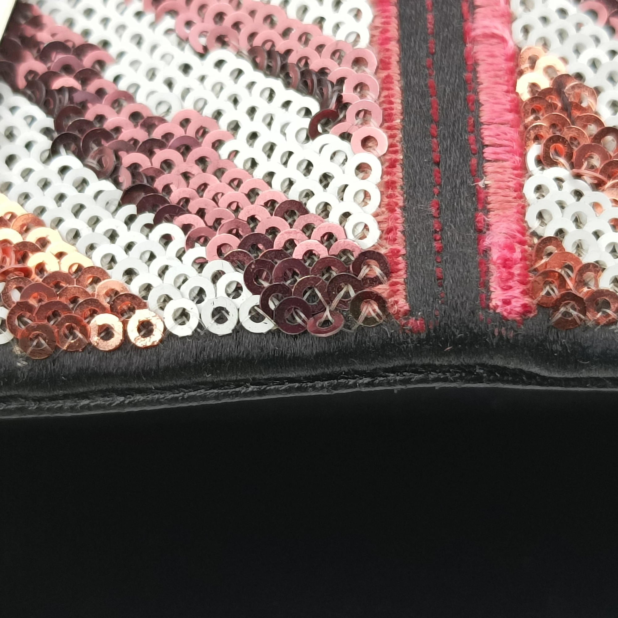 Pre-owned Christian Dior Lady Dior Multicolour Sequins￡ leather  shoulderbag | stylenewstar