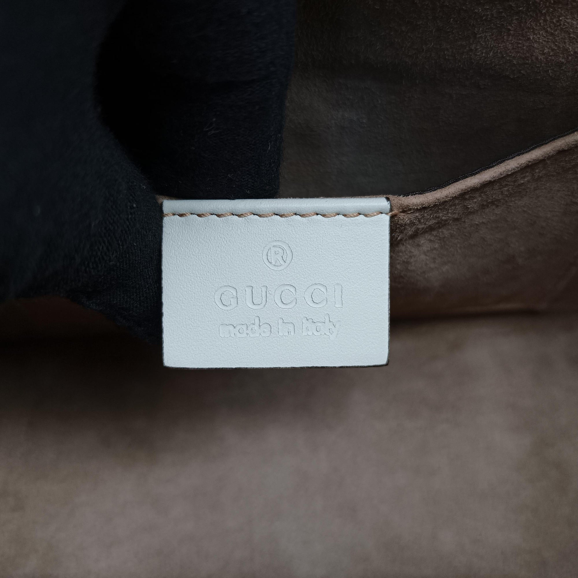 Vintage Gucci Sylvie Ivory×navy×red Leather 470270 shoulderbag | stylenewstar