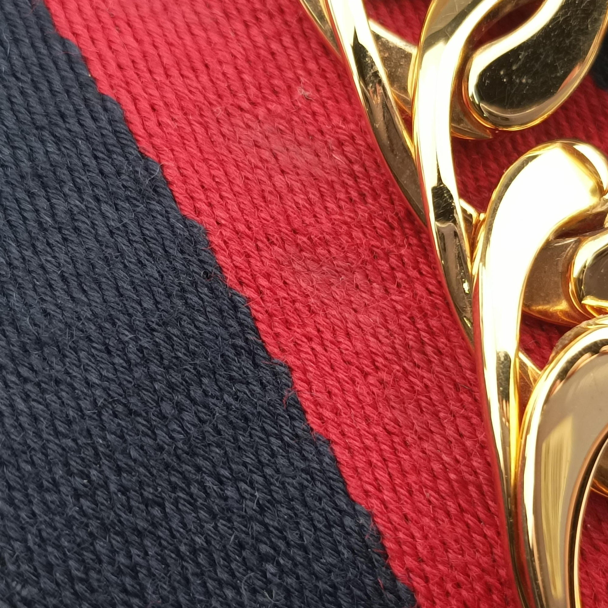 Vintage Gucci Sylvie Ivory×navy×red Leather 470270 shoulderbag | stylenewstar