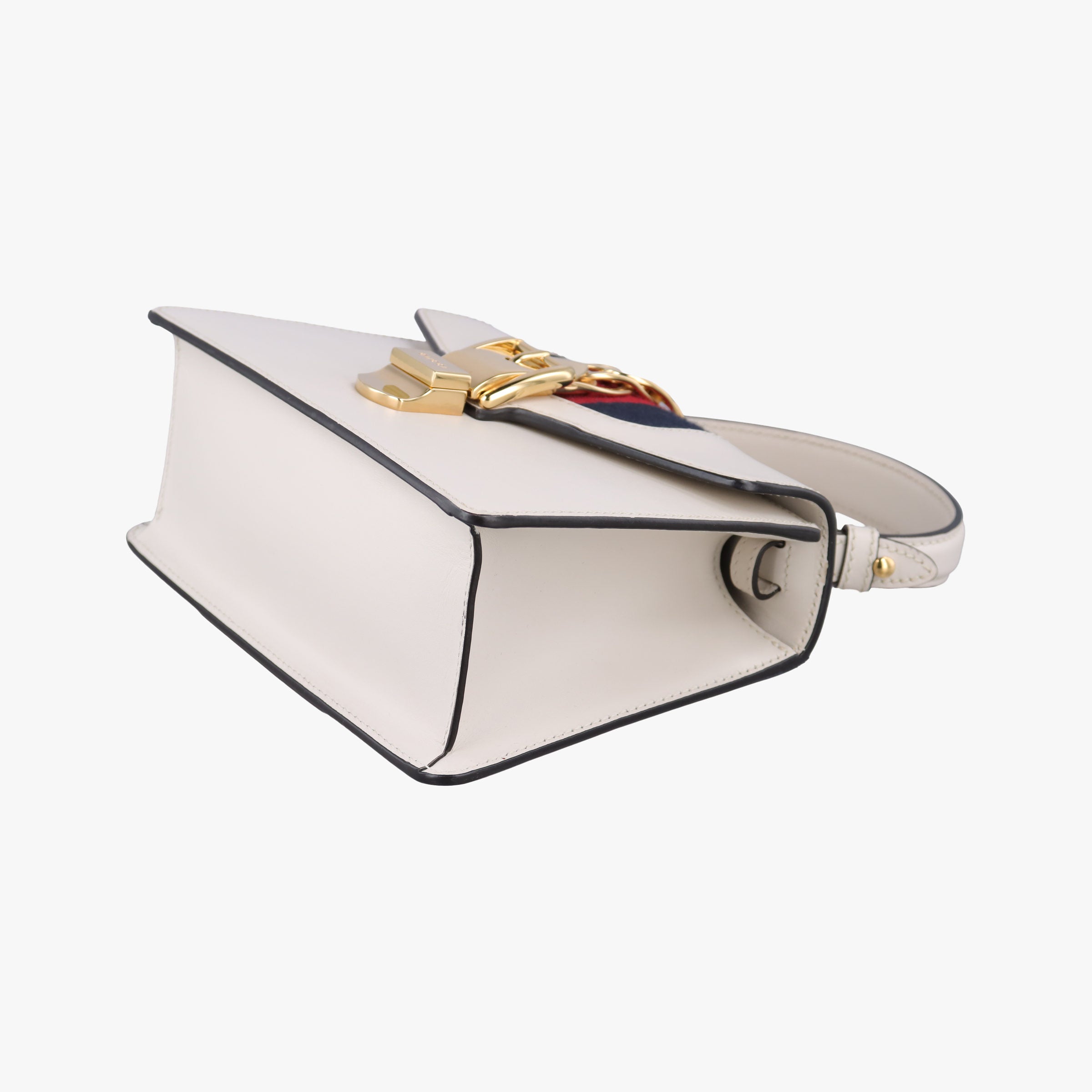 Vintage Gucci Sylvie Ivory×navy×red Leather 470270 shoulderbag | stylenewstar