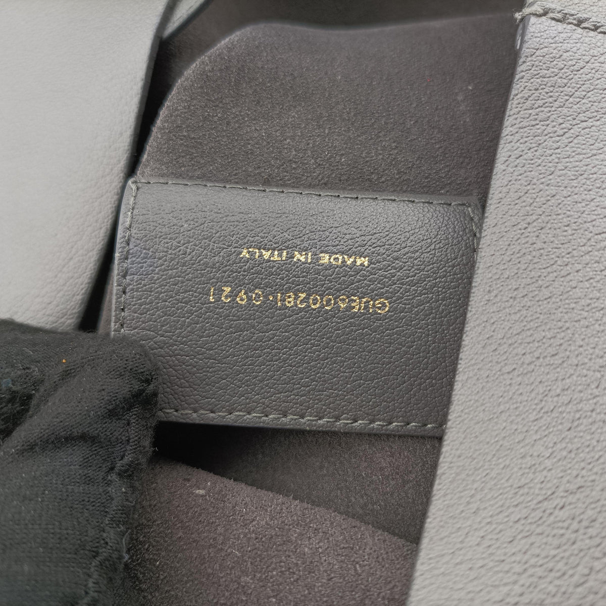 Secondhand Yves Saint Laurent Shopper Grey Leather 600281 shoulderbag | stylenewstar