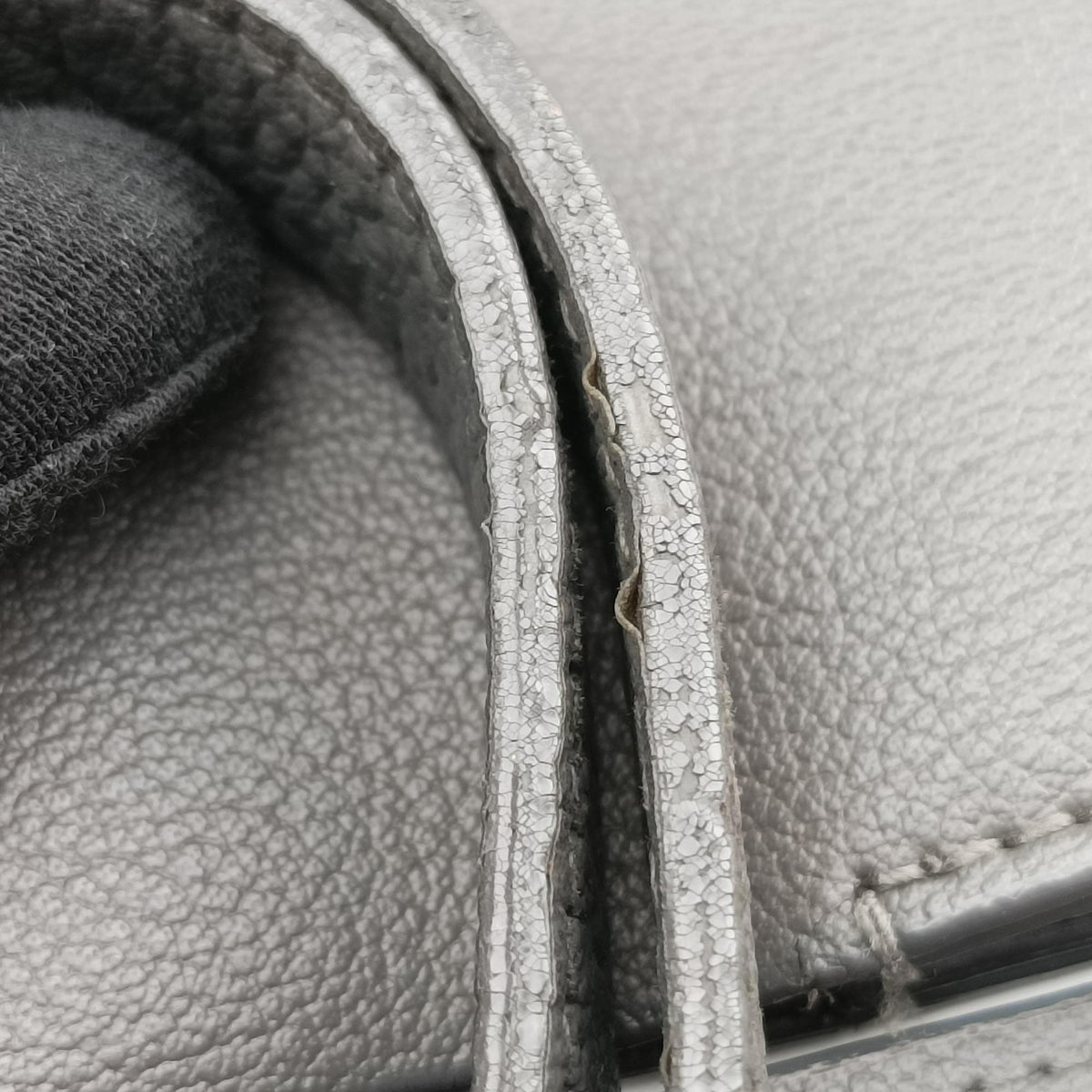 Secondhand Yves Saint Laurent Shopper Grey Leather 600281 shoulderbag | stylenewstar