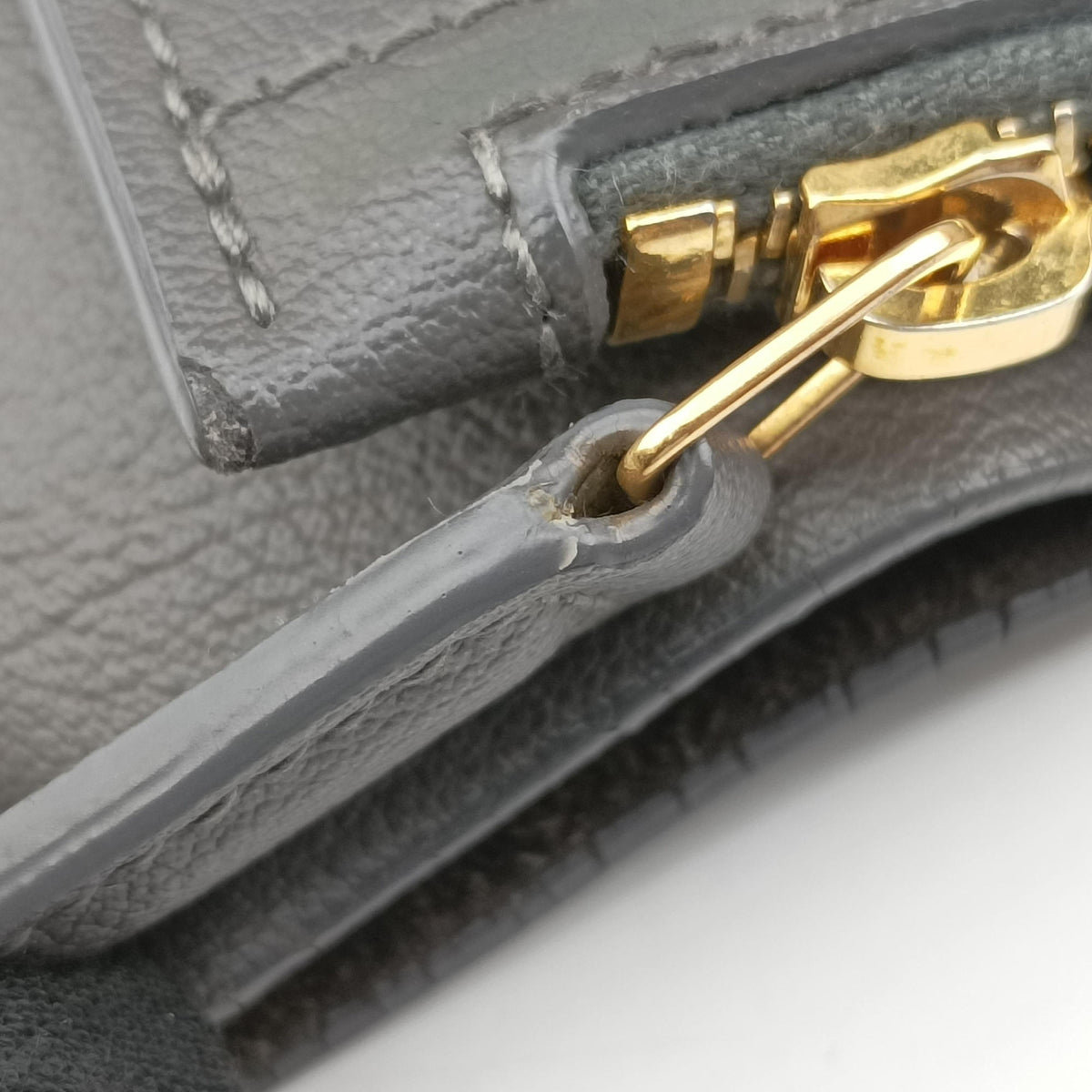 Secondhand Yves Saint Laurent Shopper Grey Leather 600281 shoulderbag | stylenewstar