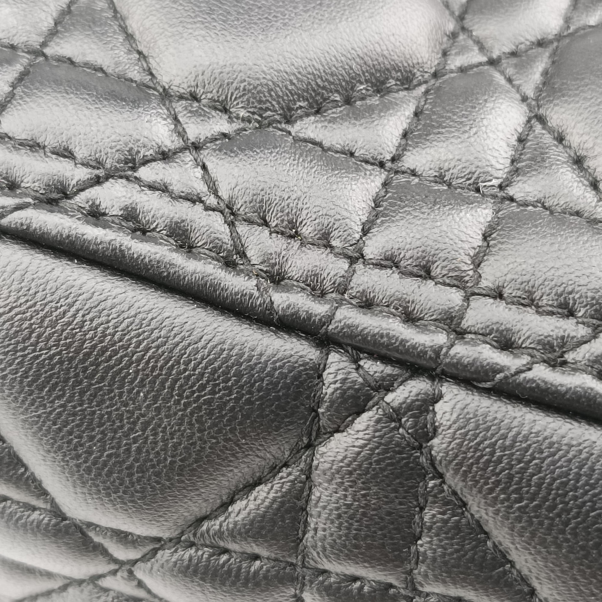 Pre-owned Christian Dior Lady Dior Black lambskin  shoulderbag | stylenewstar