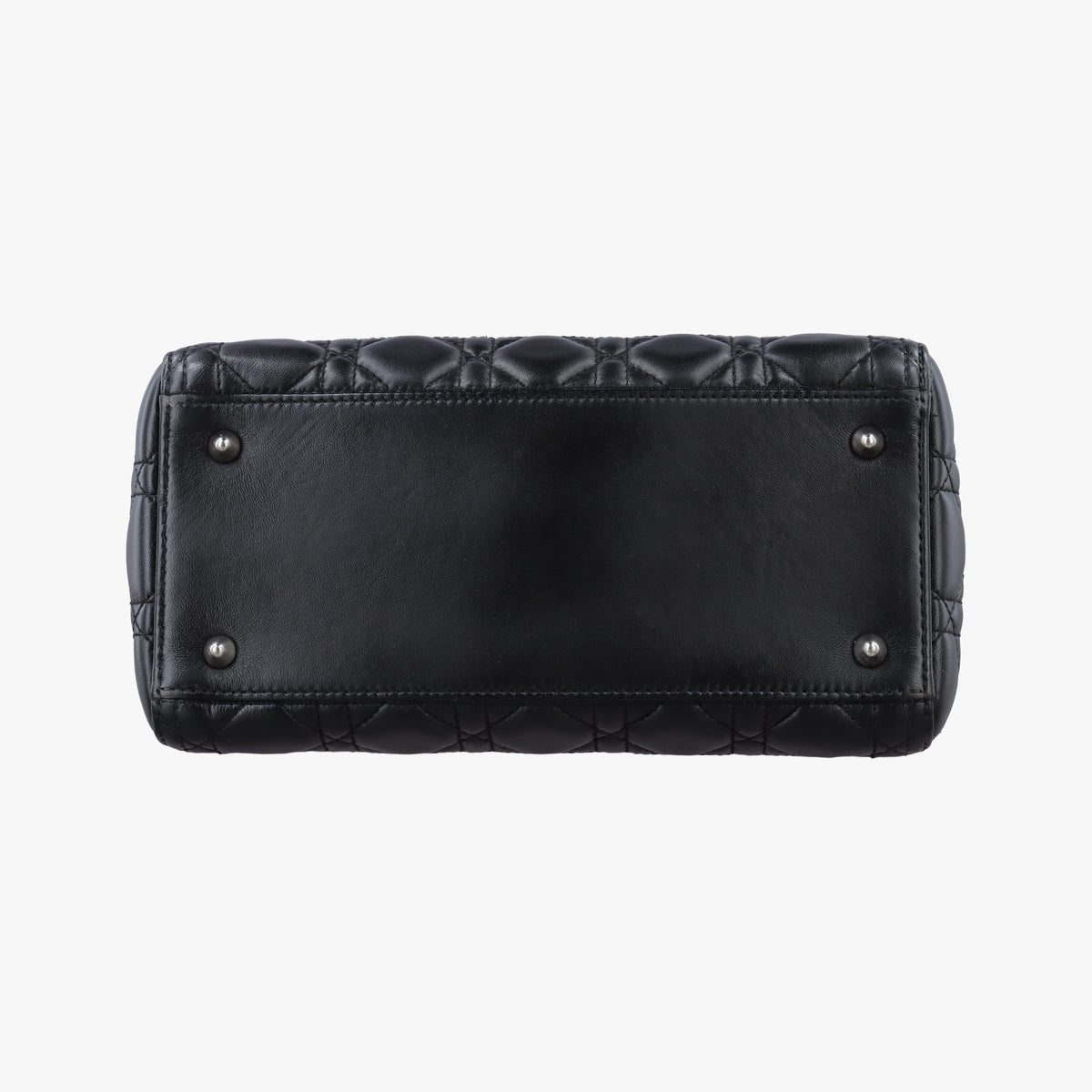 Pre-owned Christian Dior Lady Dior Black lambskin  shoulderbag | stylenewstar