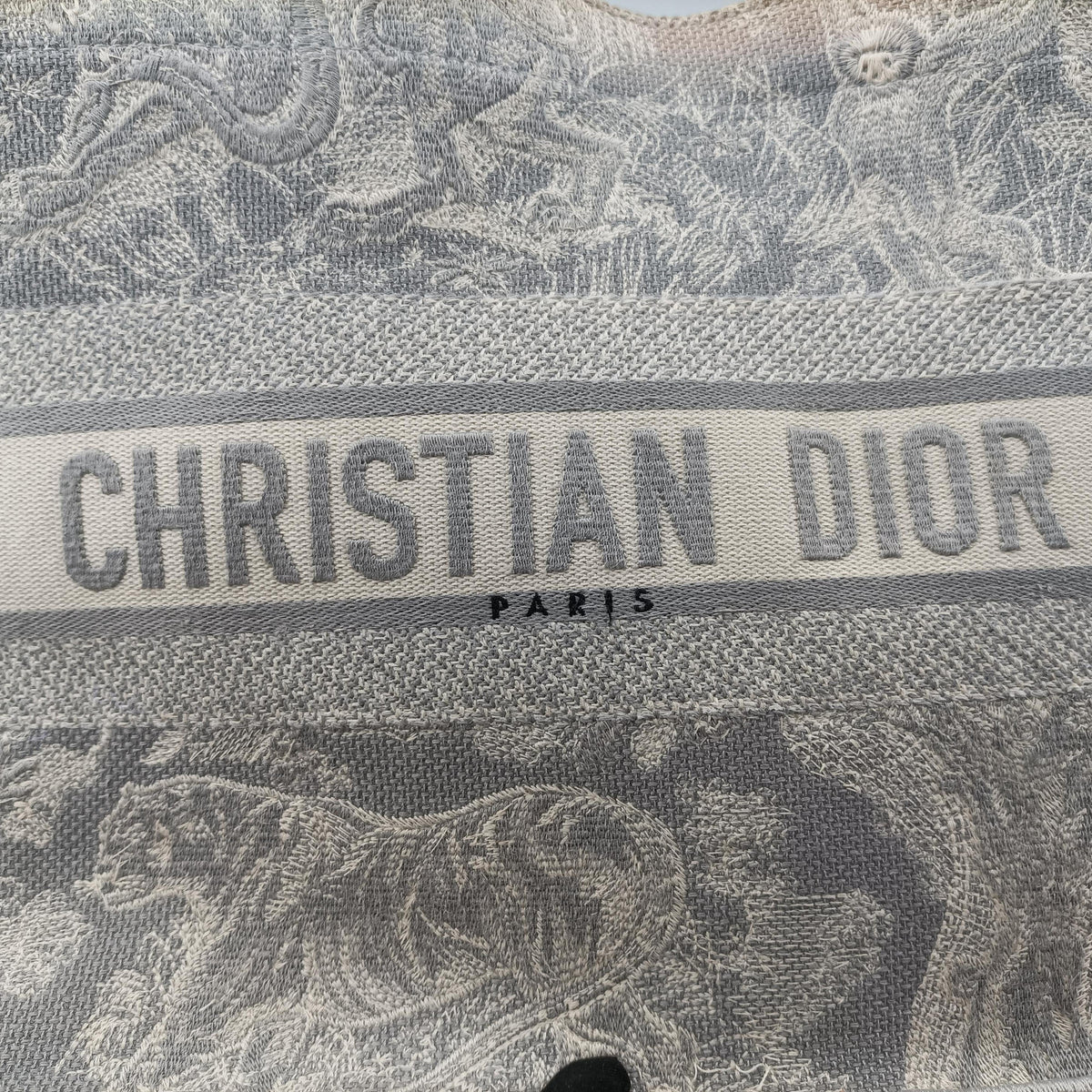 Pre-owned Christian Dior Toile de Jouy Grey canvas  handbag | stylenewstar