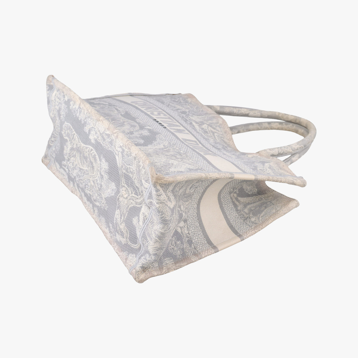 Pre-owned Christian Dior Toile de Jouy Grey canvas  handbag | stylenewstar