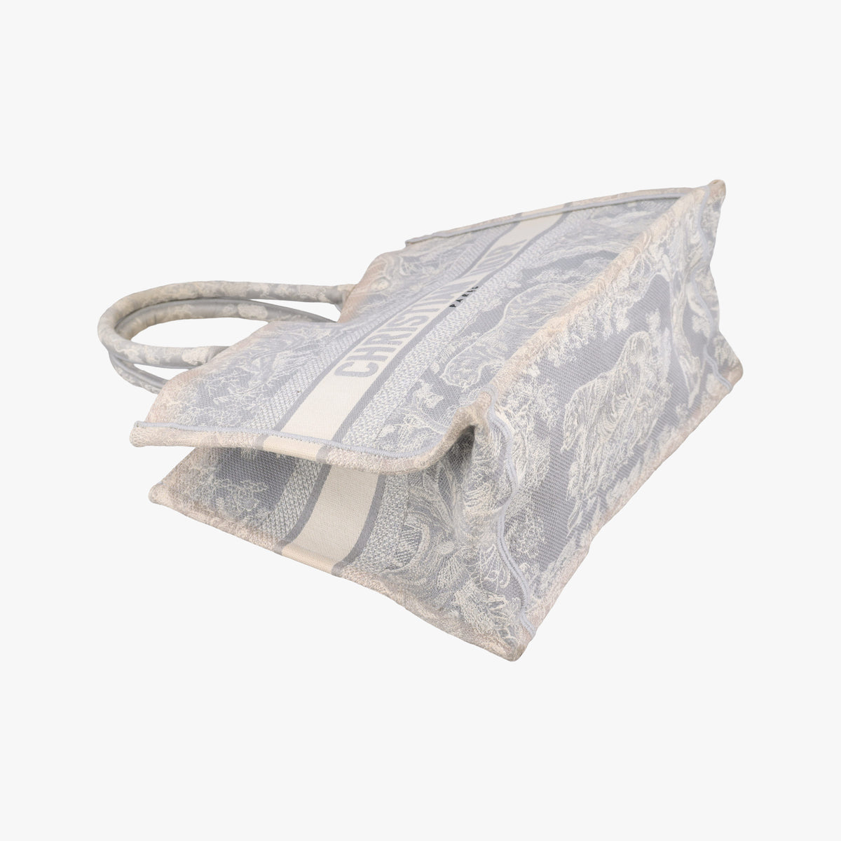 Pre-owned Christian Dior Toile de Jouy Grey canvas  handbag | stylenewstar