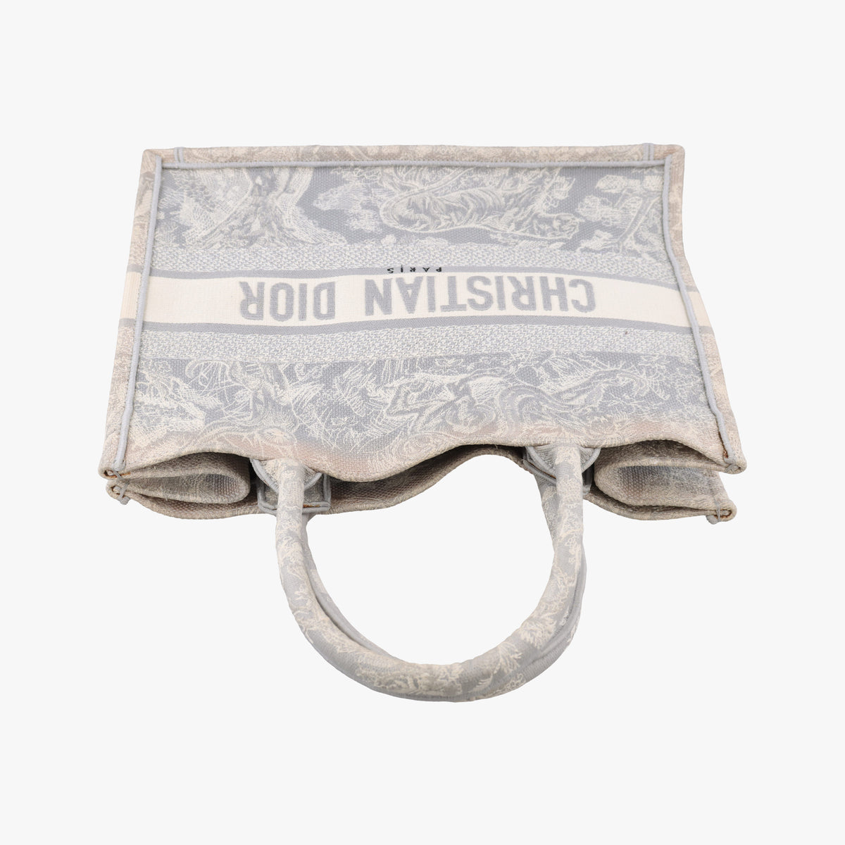 Pre-owned Christian Dior Toile de Jouy Grey canvas  handbag | stylenewstar