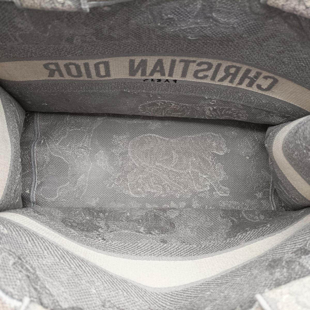 Pre-owned Christian Dior Toile de Jouy Grey canvas  handbag | stylenewstar