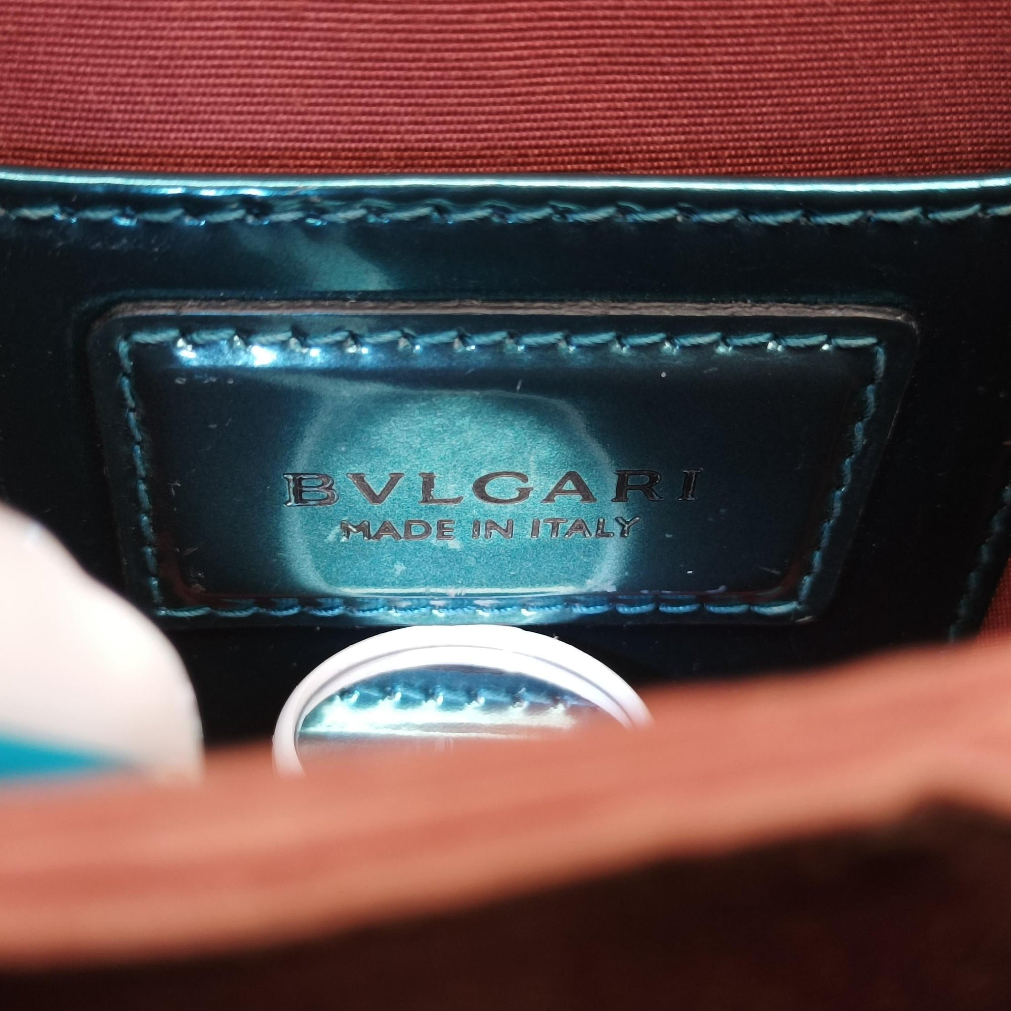 Pre-owned Bvlgari SERPENTI FOREVER Blue Enamel  shoulderbag | stylenewstar