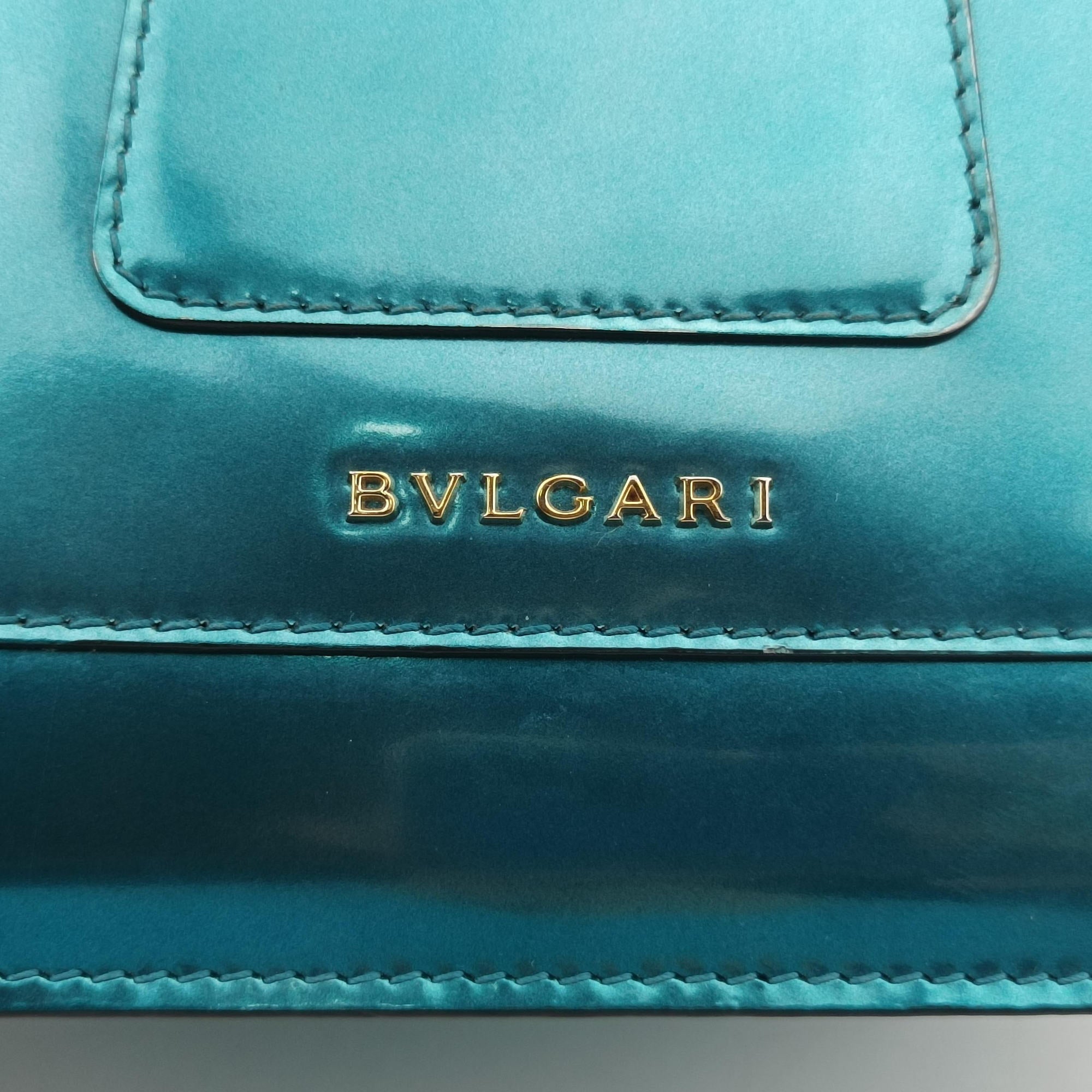 Pre-owned Bvlgari SERPENTI FOREVER Blue Enamel  shoulderbag | stylenewstar