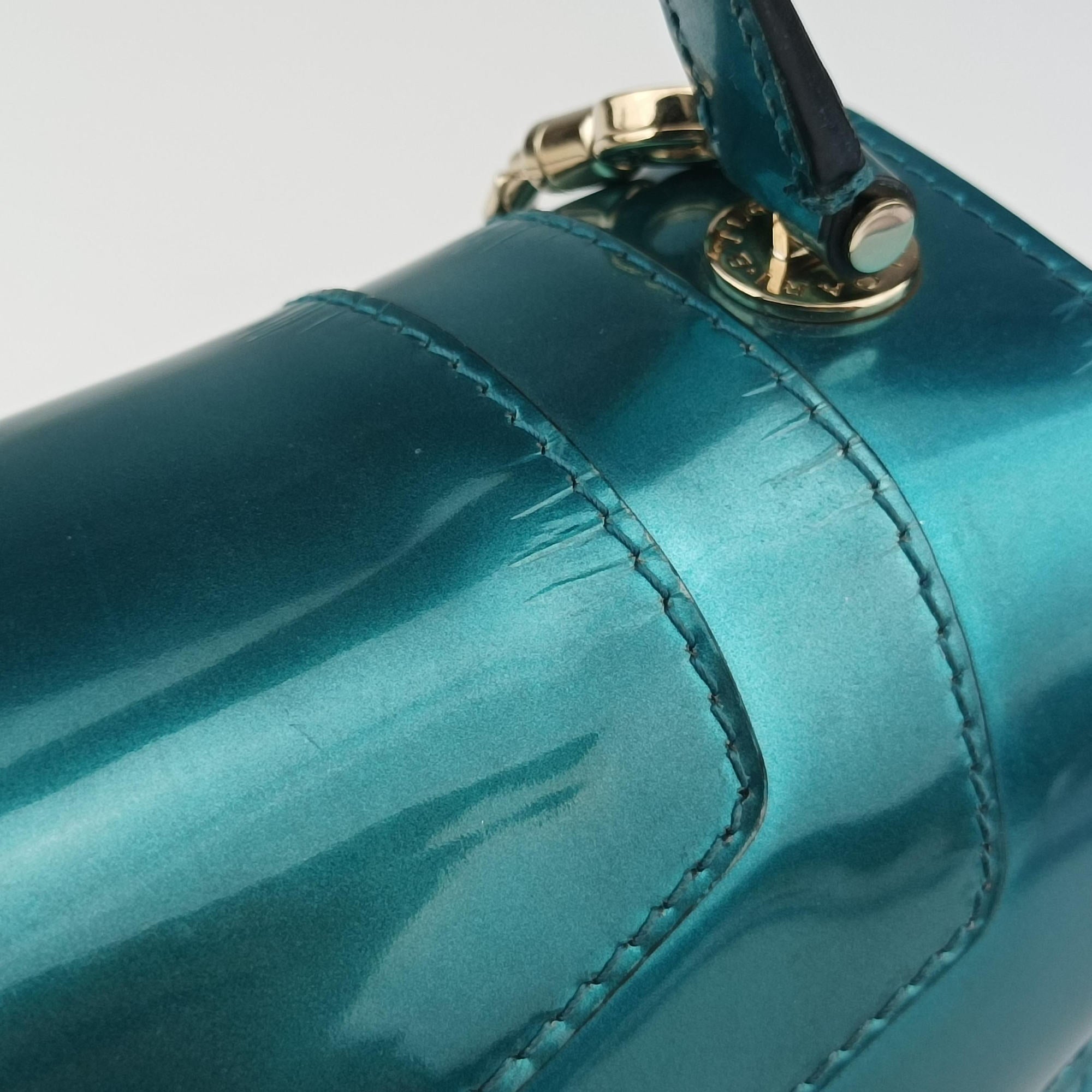 Pre-owned Bvlgari SERPENTI FOREVER Blue Enamel  shoulderbag | stylenewstar