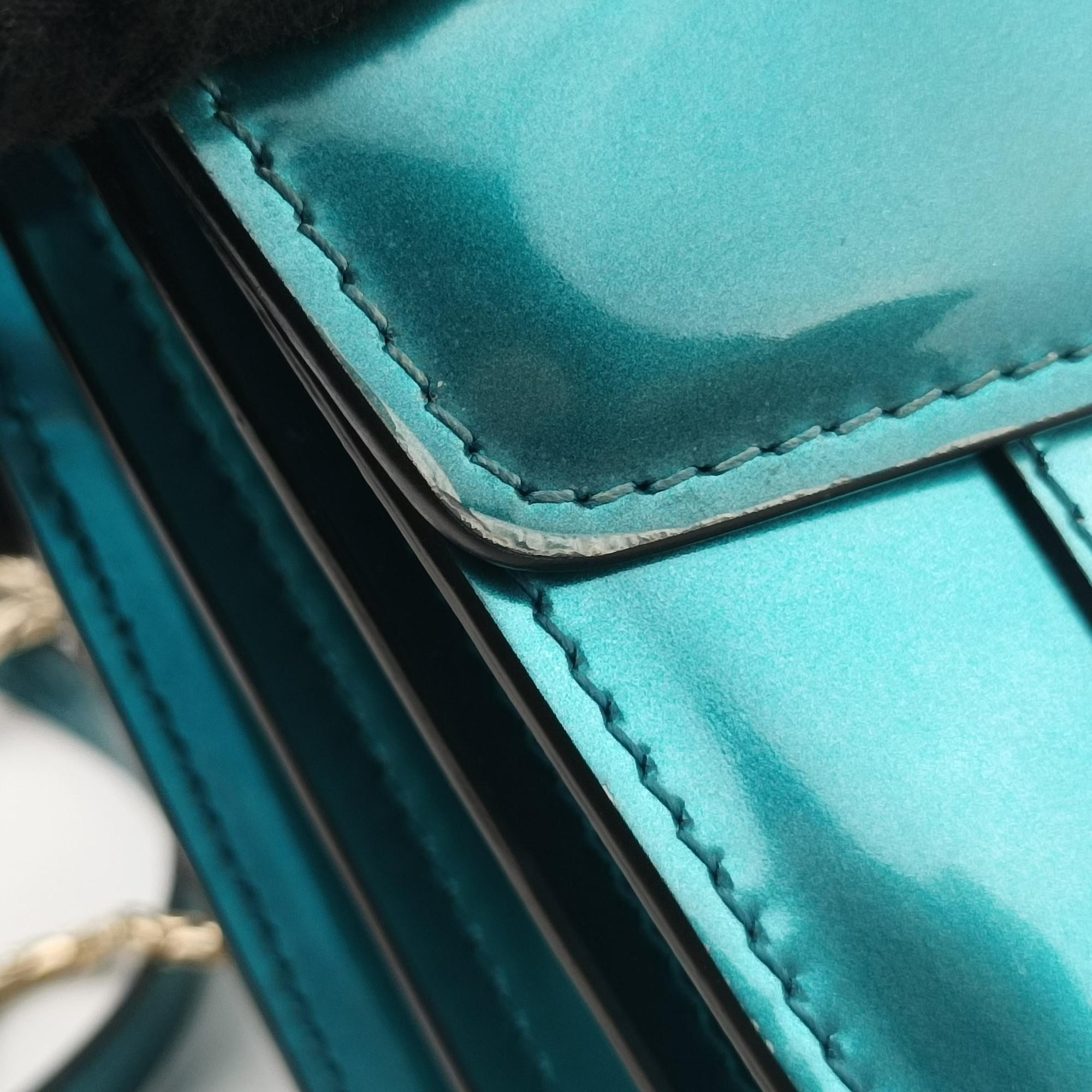 Pre-owned Bvlgari SERPENTI FOREVER Blue Enamel  shoulderbag | stylenewstar