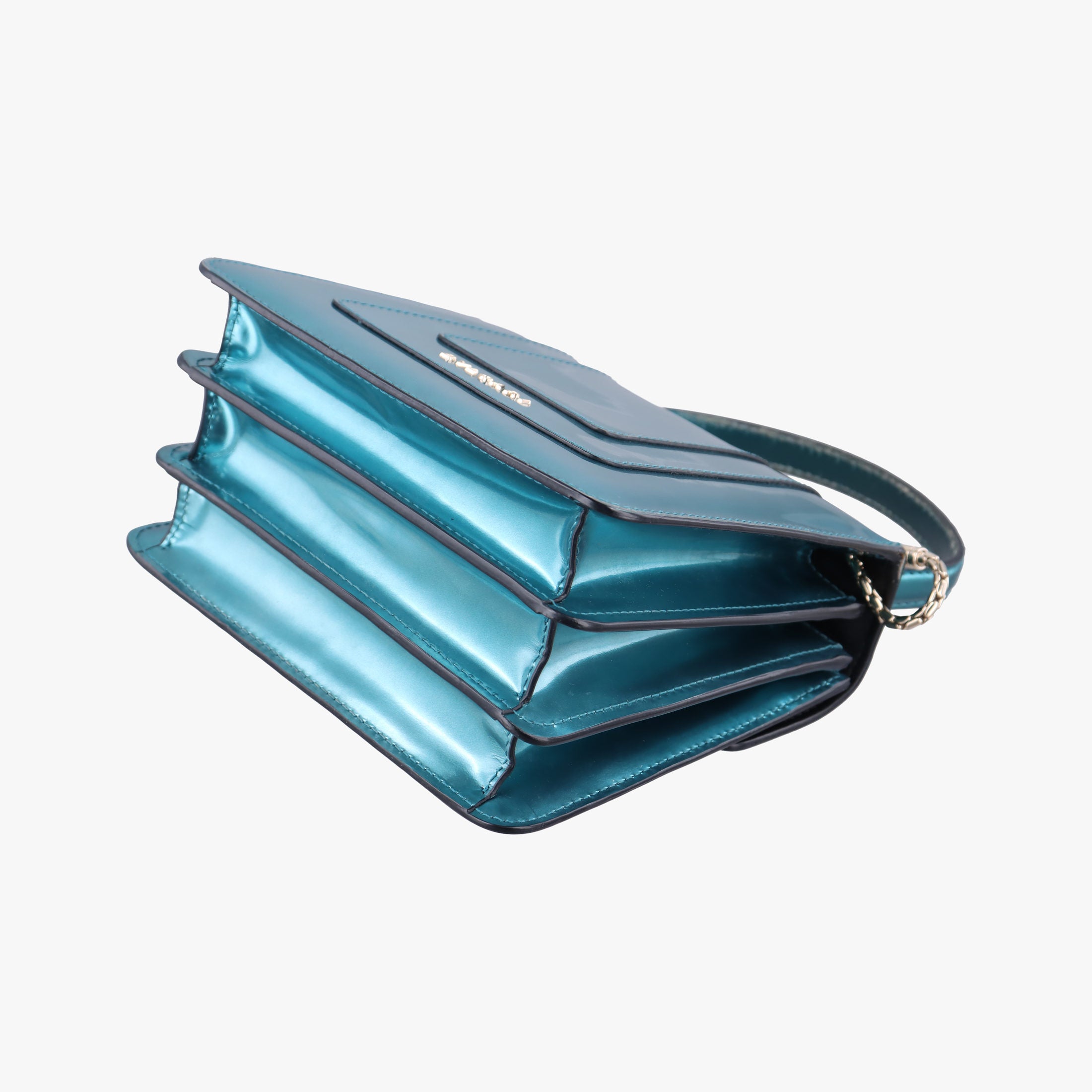 Pre-owned Bvlgari SERPENTI FOREVER Blue Enamel  shoulderbag | stylenewstar