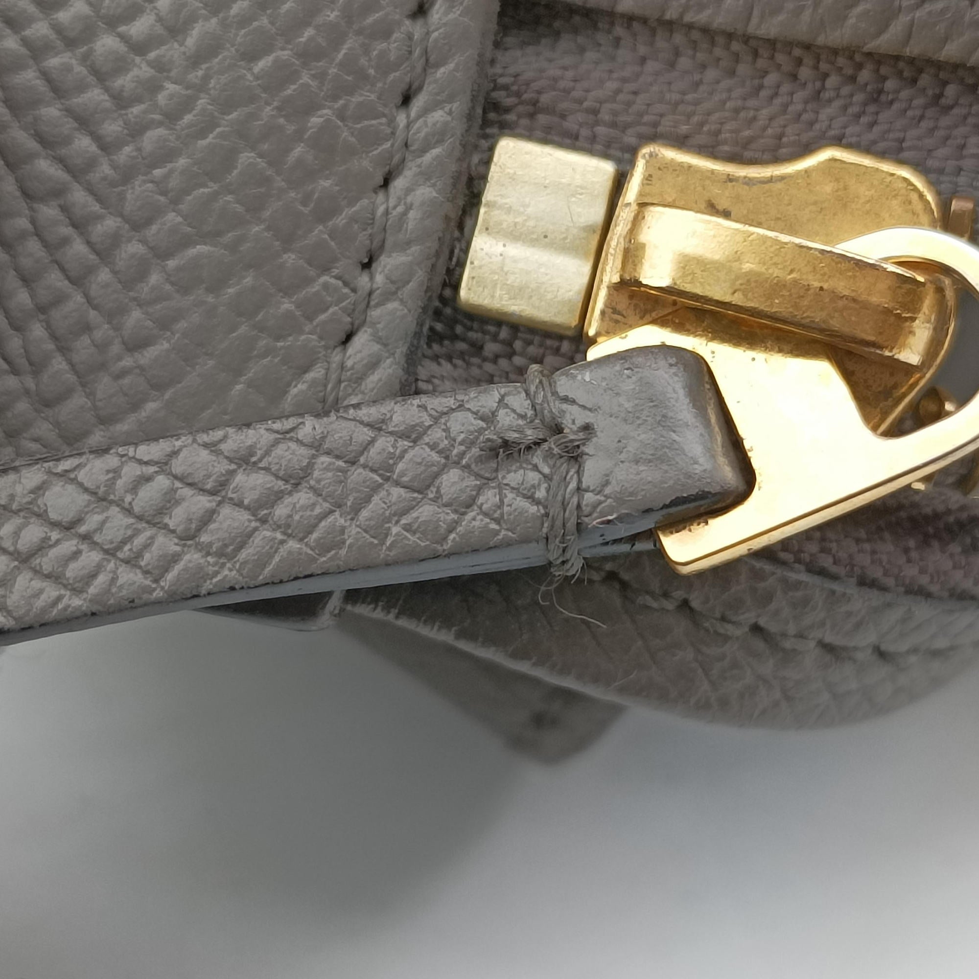 Vintage Celine Belt Mini Grey Leather  shoulderbag | stylenewstar