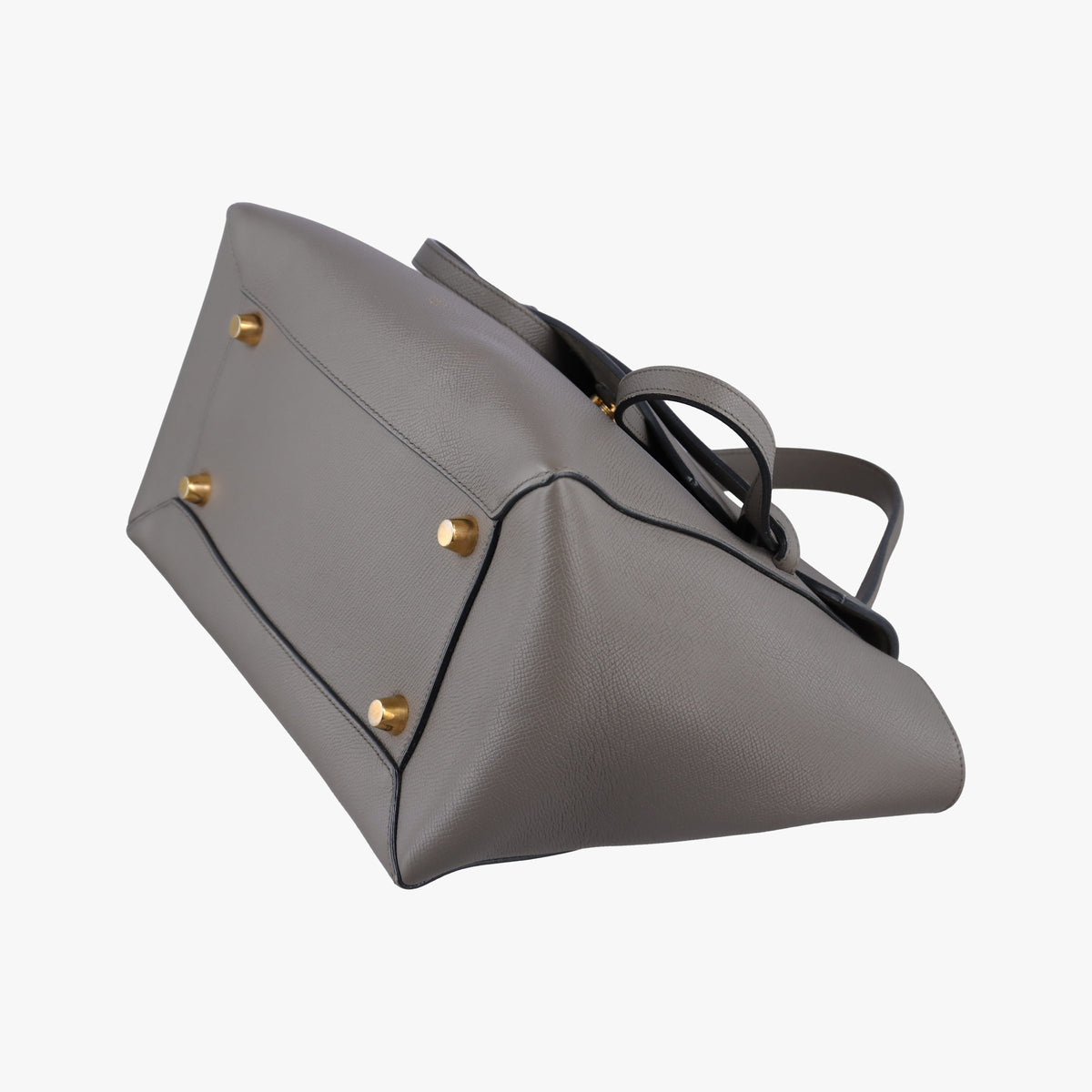 Vintage Celine Belt Mini Grey Leather  shoulderbag | stylenewstar