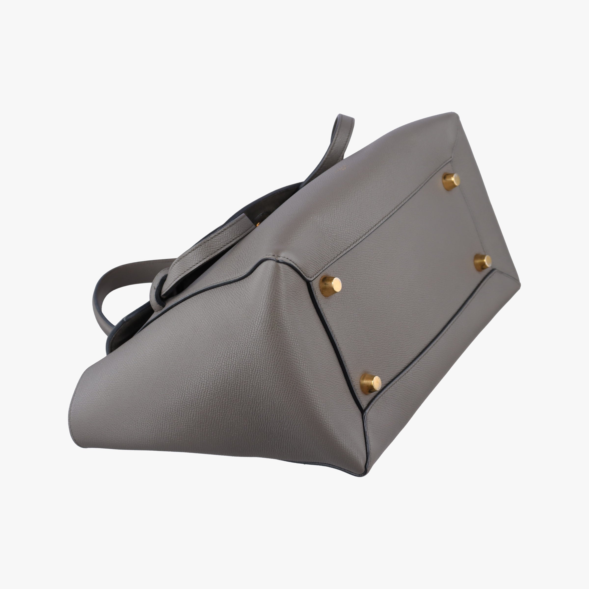 Vintage Celine Belt Mini Grey Leather  shoulderbag | stylenewstar