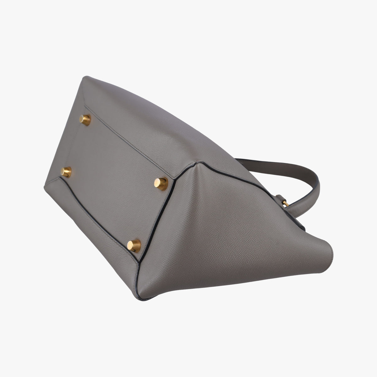 Vintage Celine Belt Mini Grey Leather  shoulderbag | stylenewstar